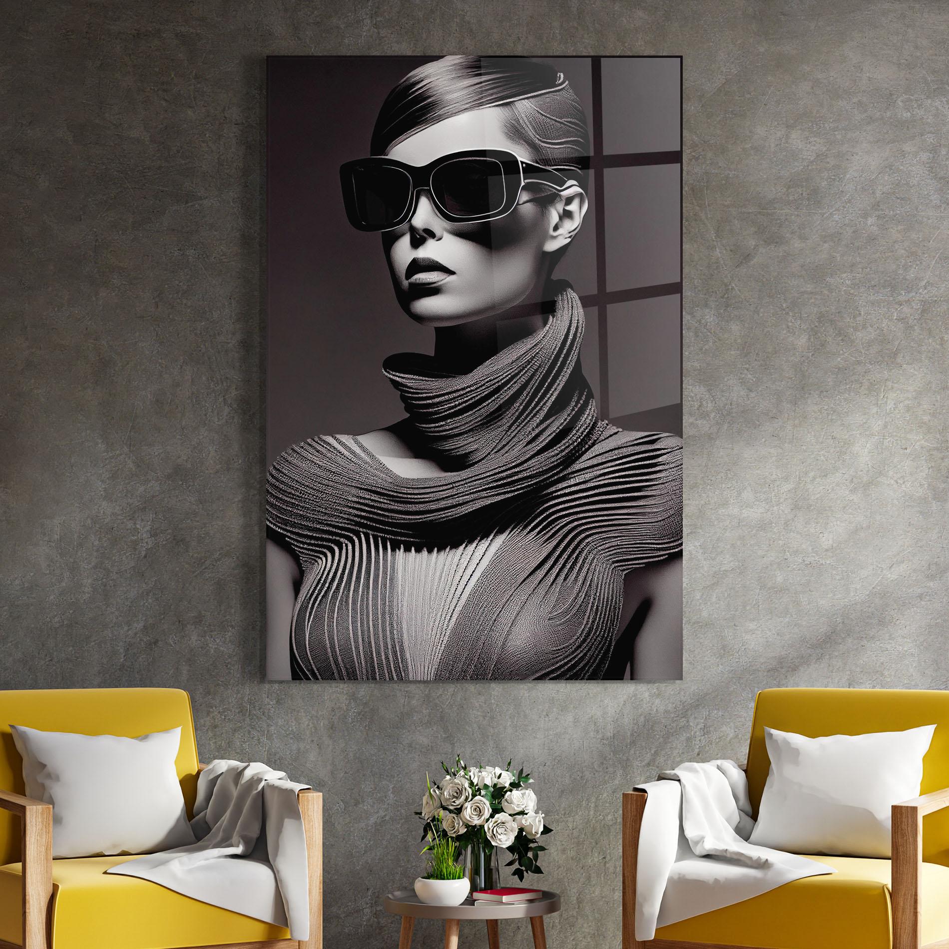 Glasbild Fantasy Girl mockup 4