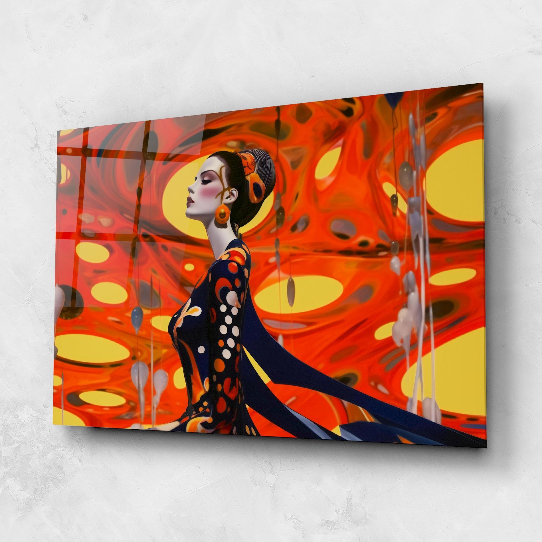 Glasbild Big Orange Accesories mockup 1