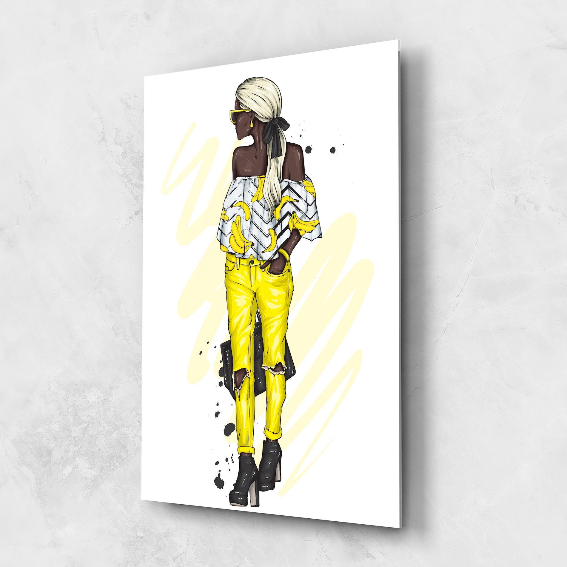 Glasbild Banana Blouse mockup 1