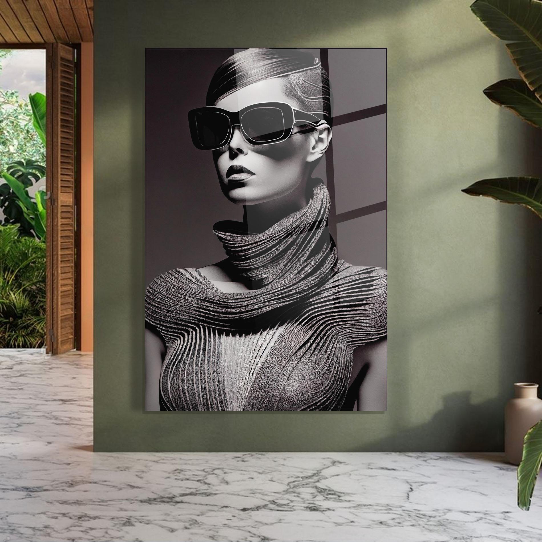 Glasbild Fantasy Girl mockup 7