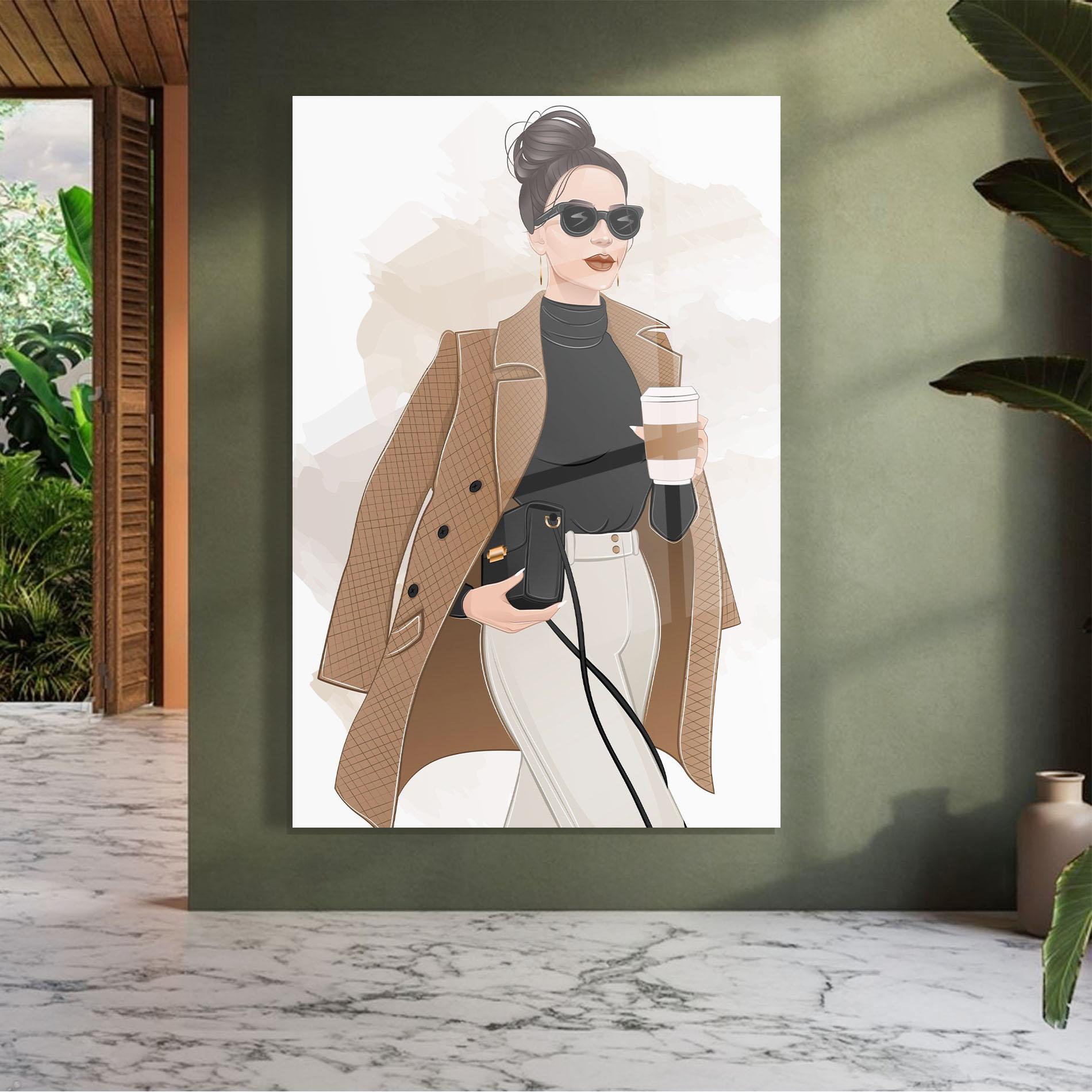 Glasbild Modern Coffee Outfit mockup 7