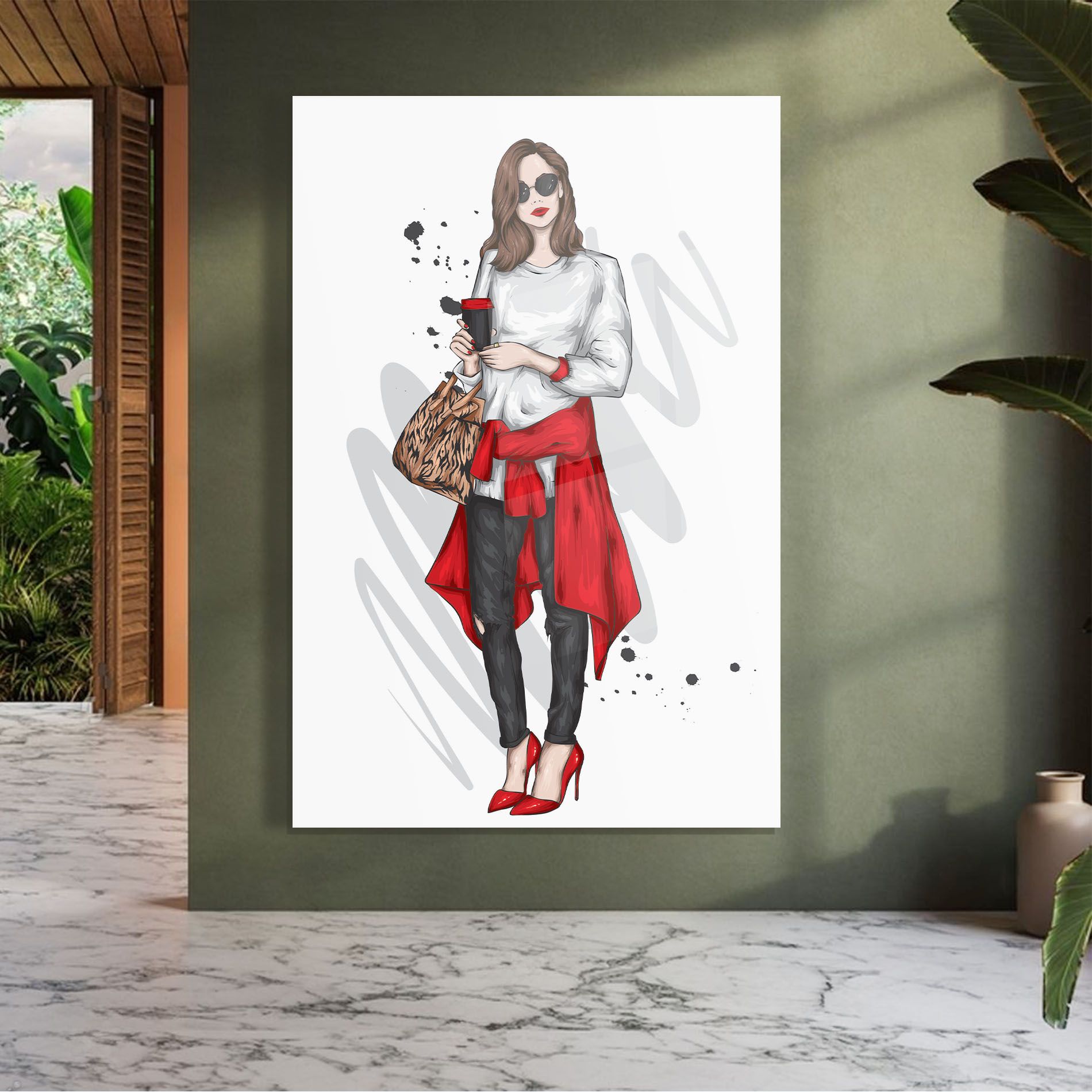 White Blouse Woman mockup 7