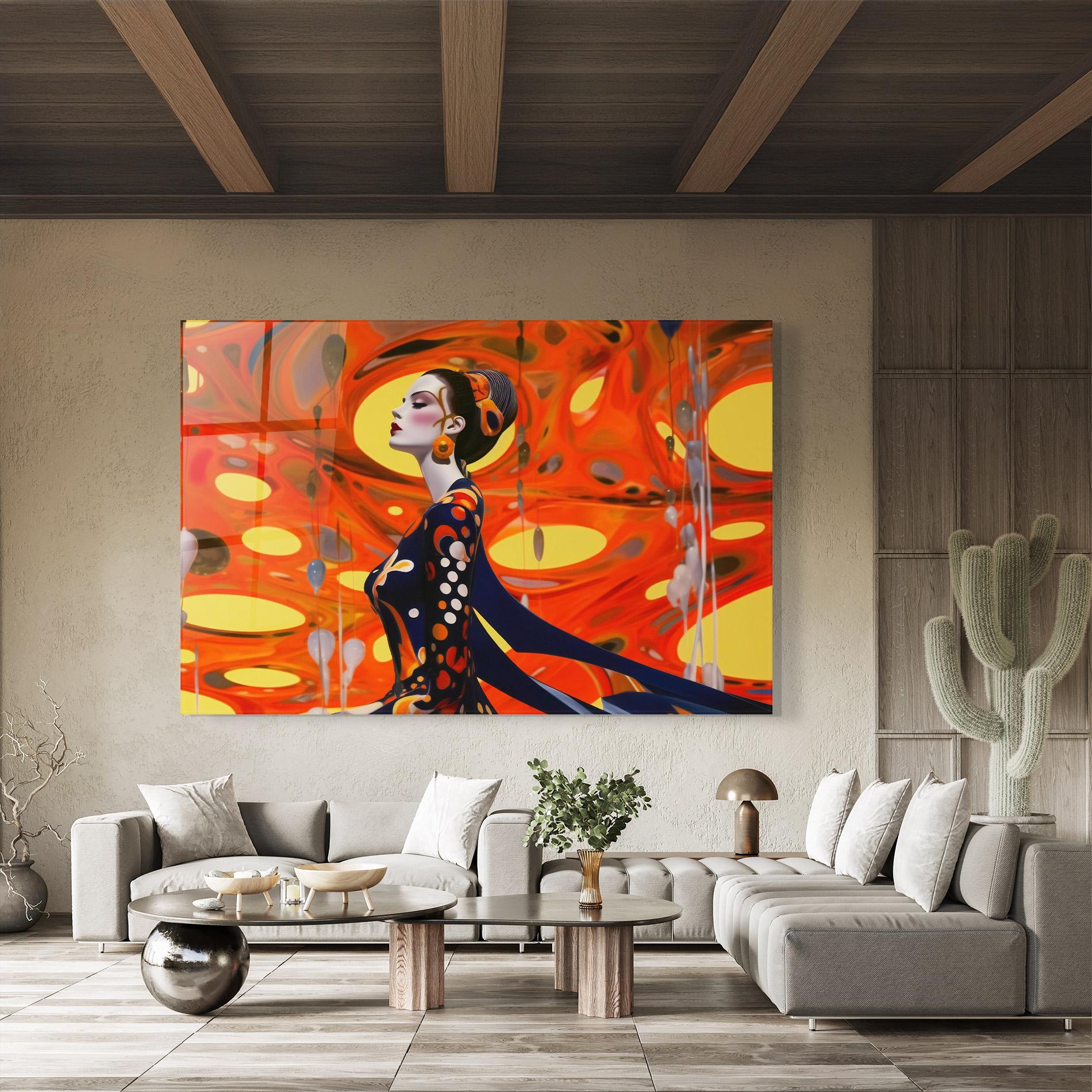 Glasbild Big Orange Accesories mockup 8