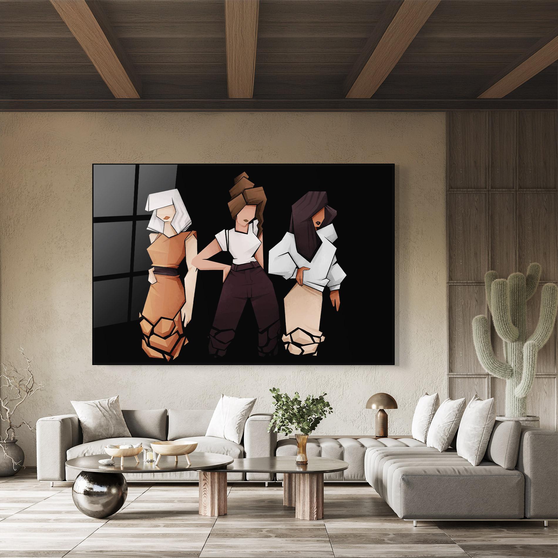 Glasbild Bussines Women mockup 8