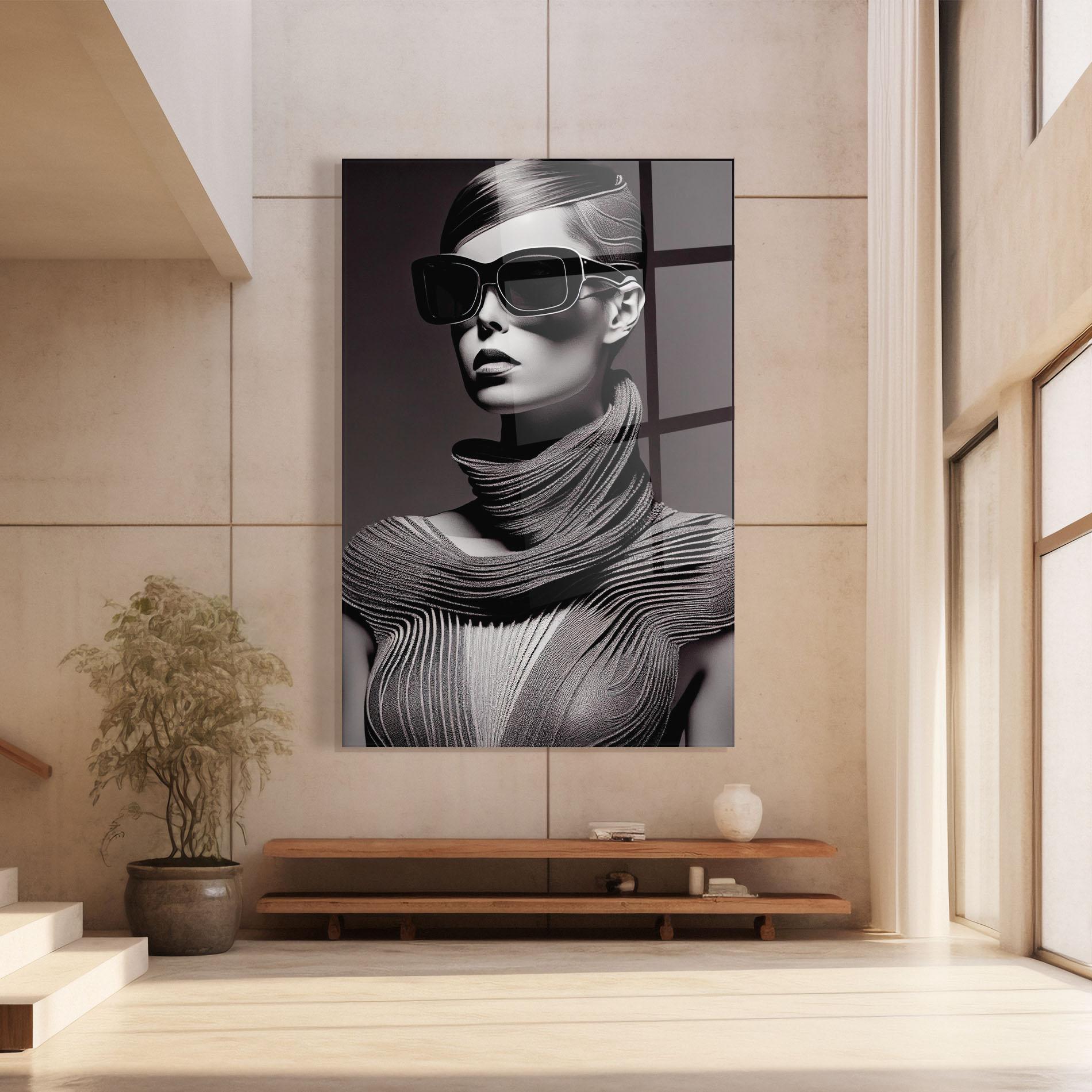 Glasbild Fantasy Girl mockup 8