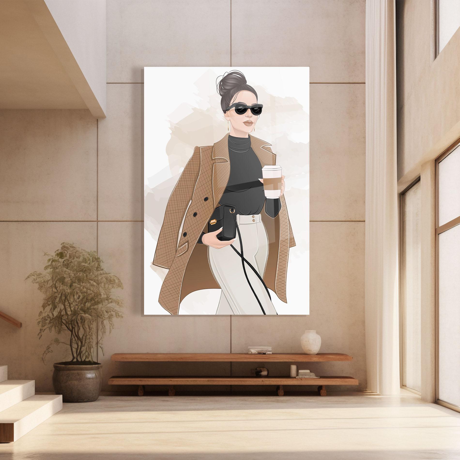 Glasbild Modern Coffee Outfit mockup 8