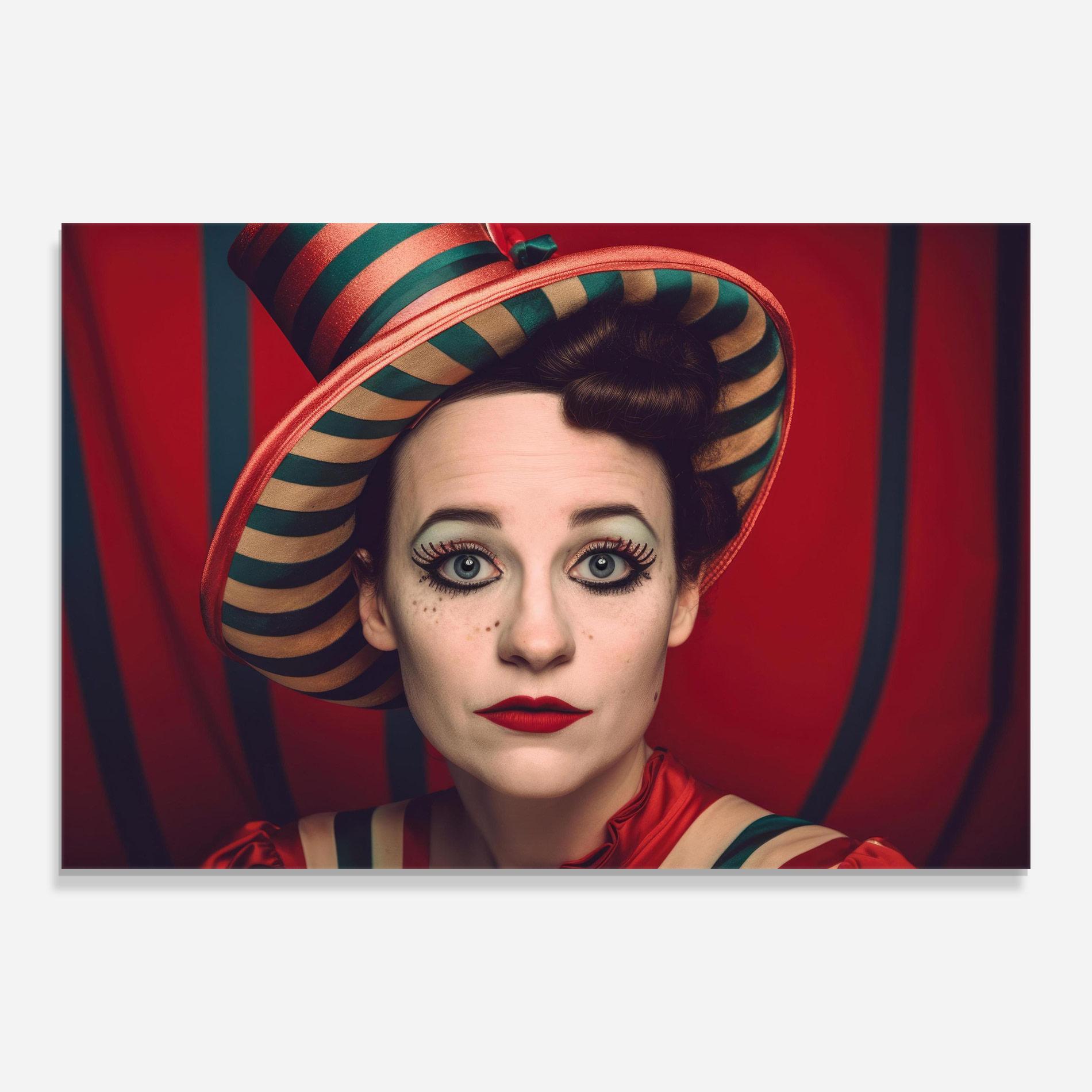 Glasbild Carnival Vintage Portrait mockup 0