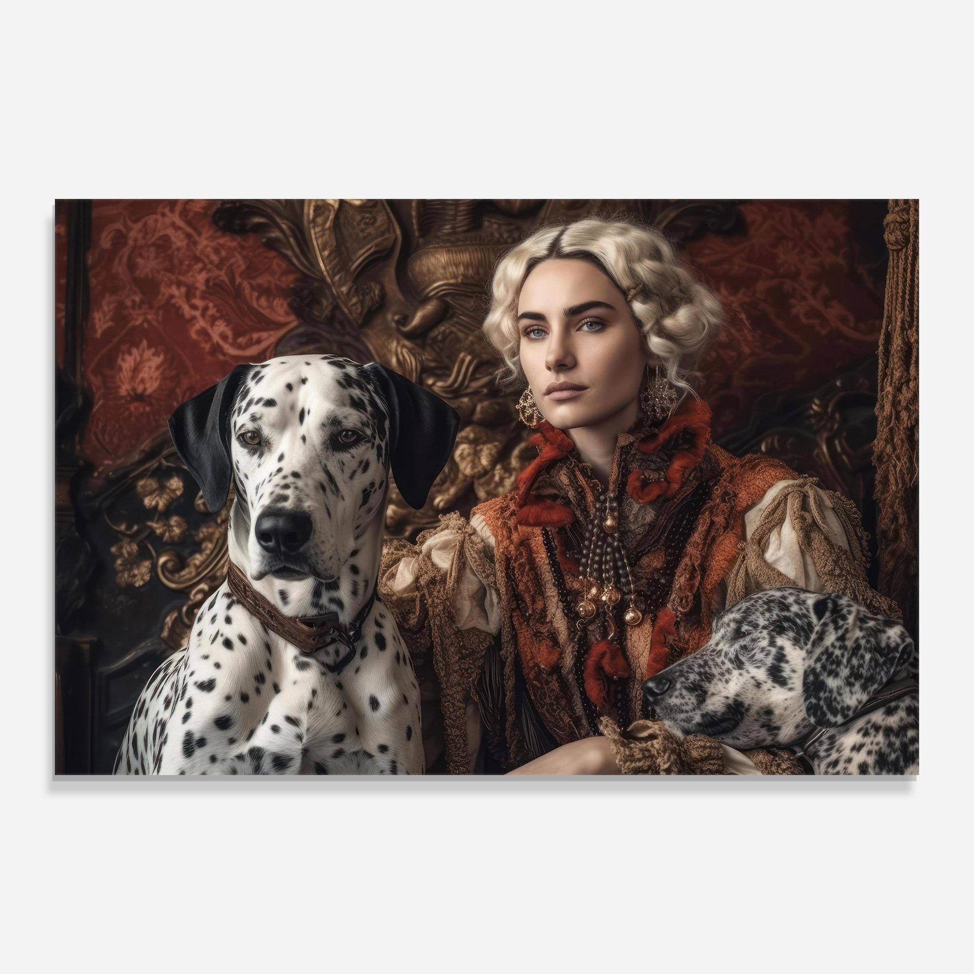 Glasbild Queen Fashion mockup 0