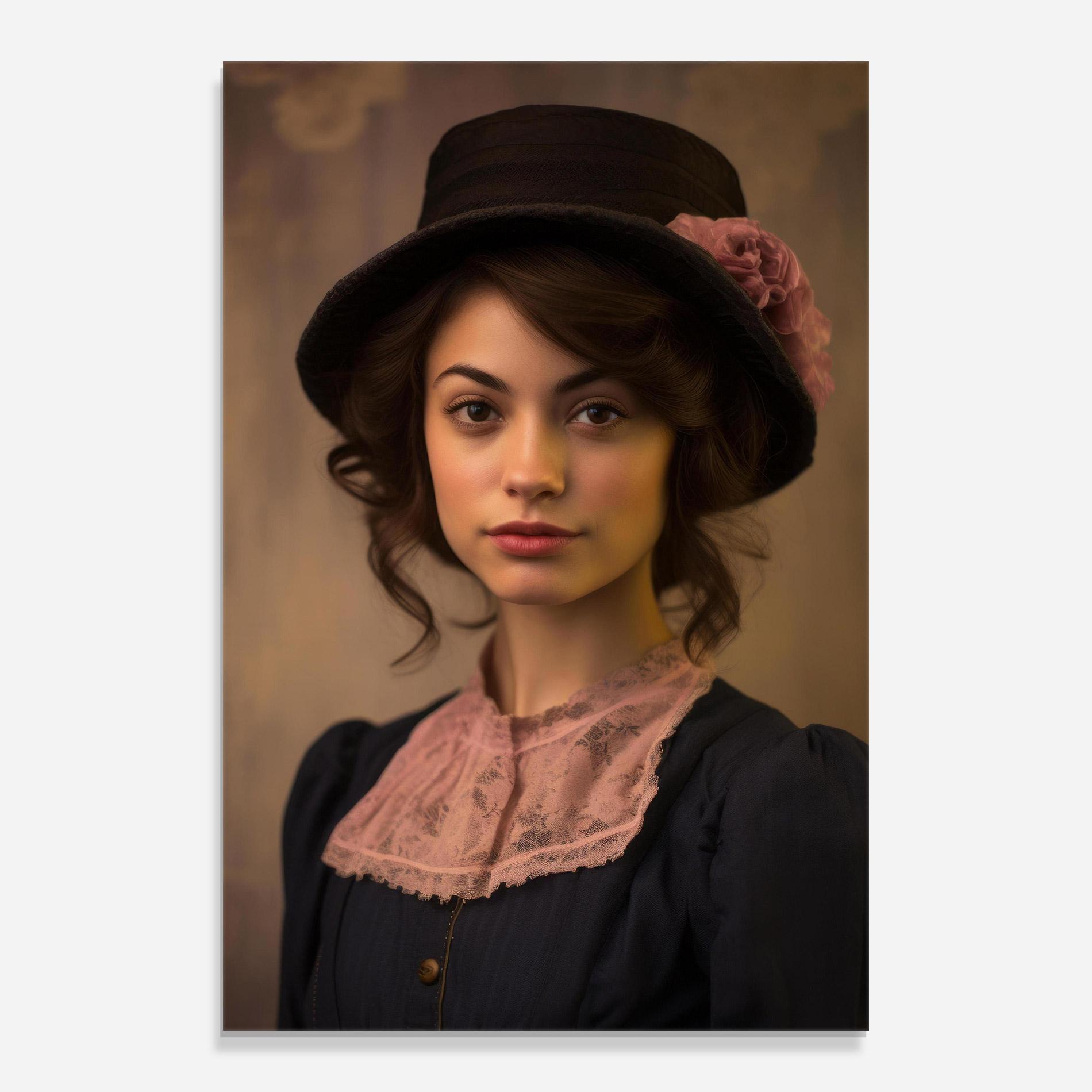 Glasbild Dark Blue Dress mockup 0