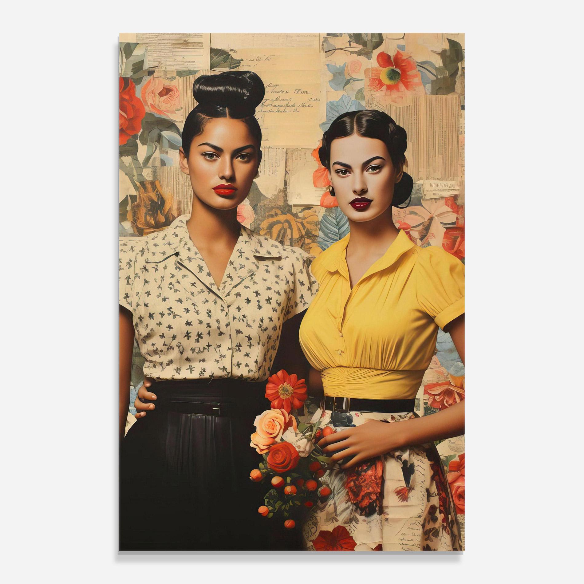 Glasbild Friendship Vintage Power mockup 0