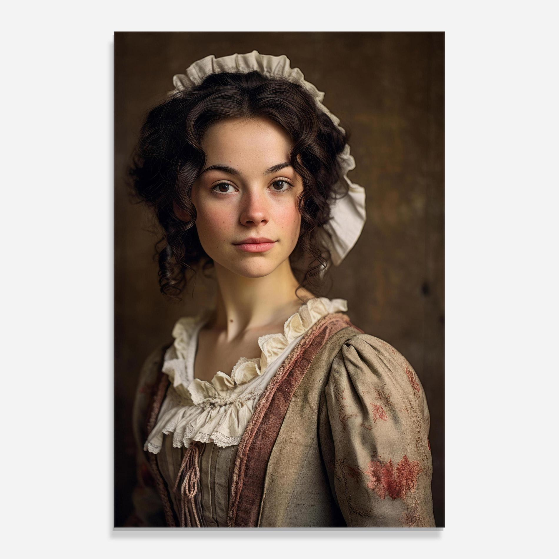 Glasbild Light Green Dress mockup 0