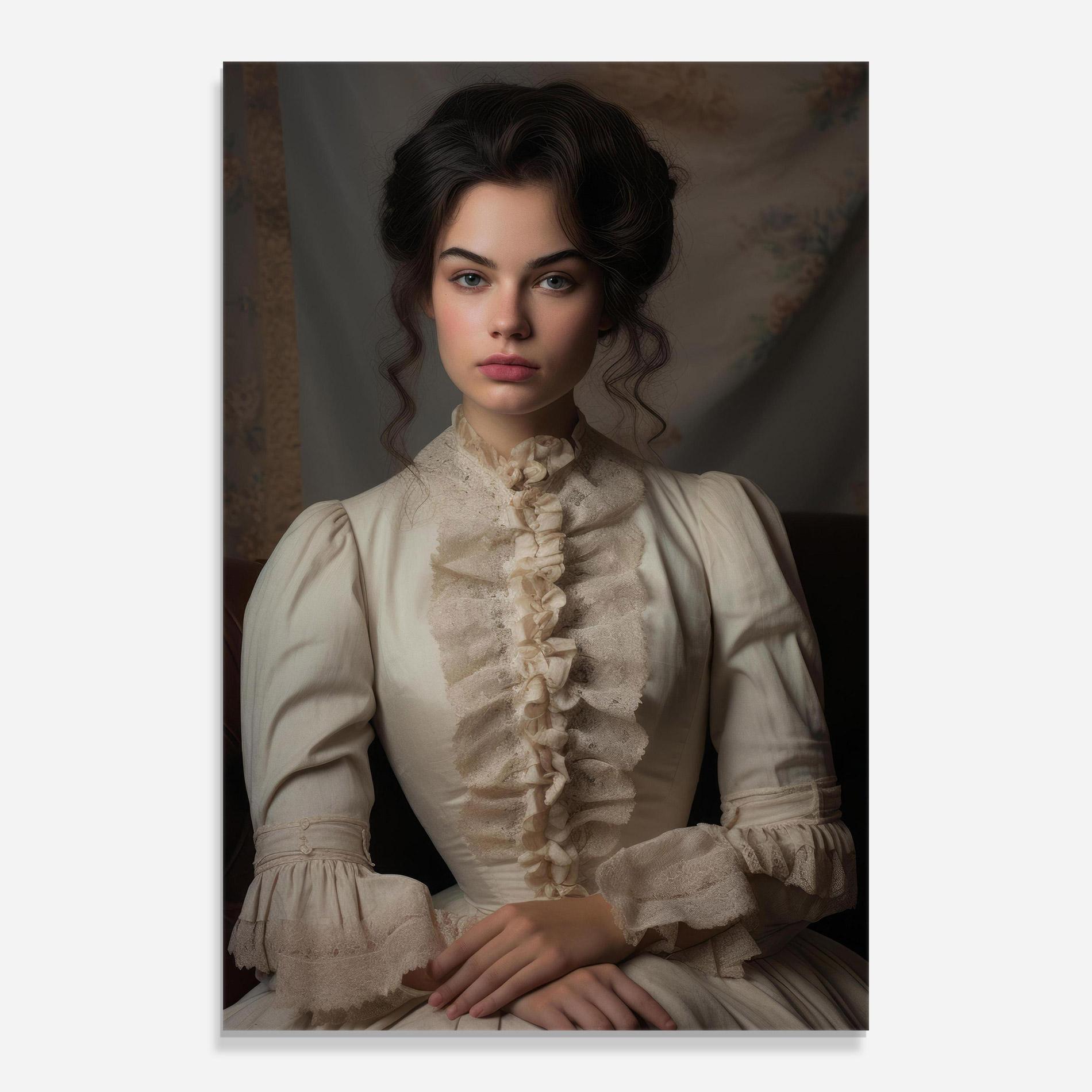 Glasbild Pretty Vintage Dress mockup 0