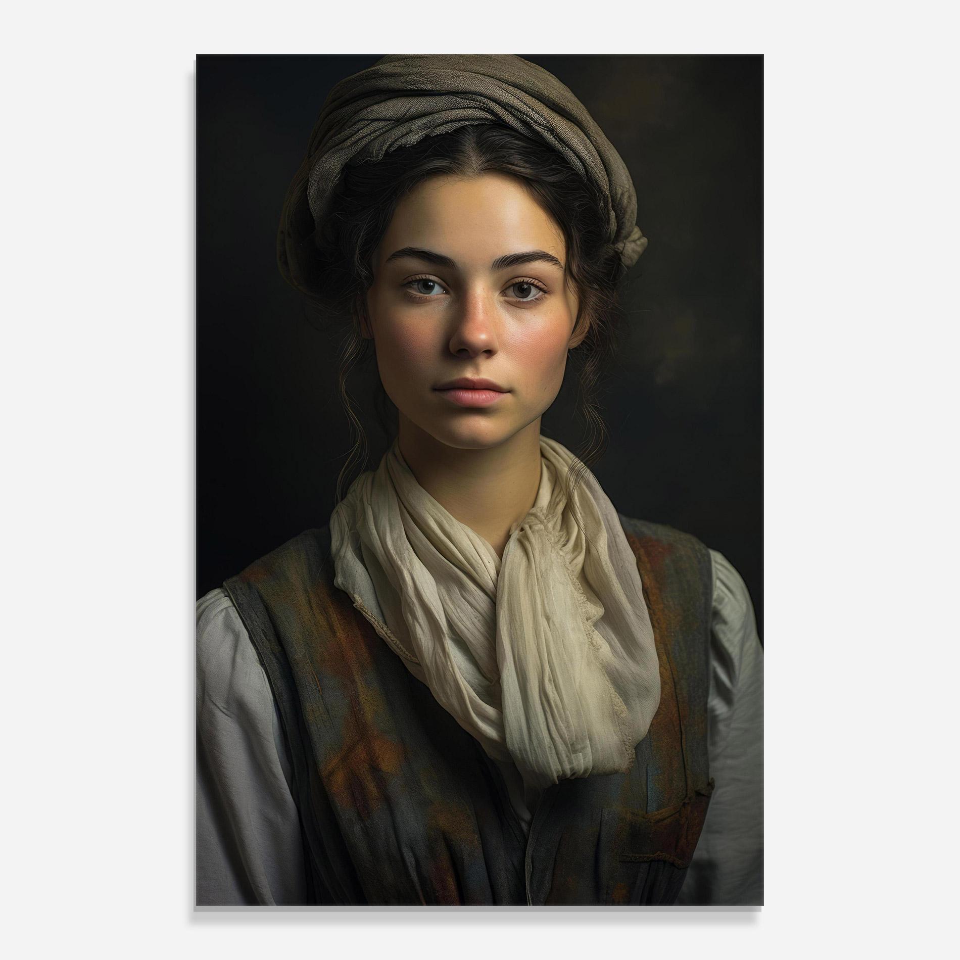 Glasbild Vintage Pink Lips mockup 0