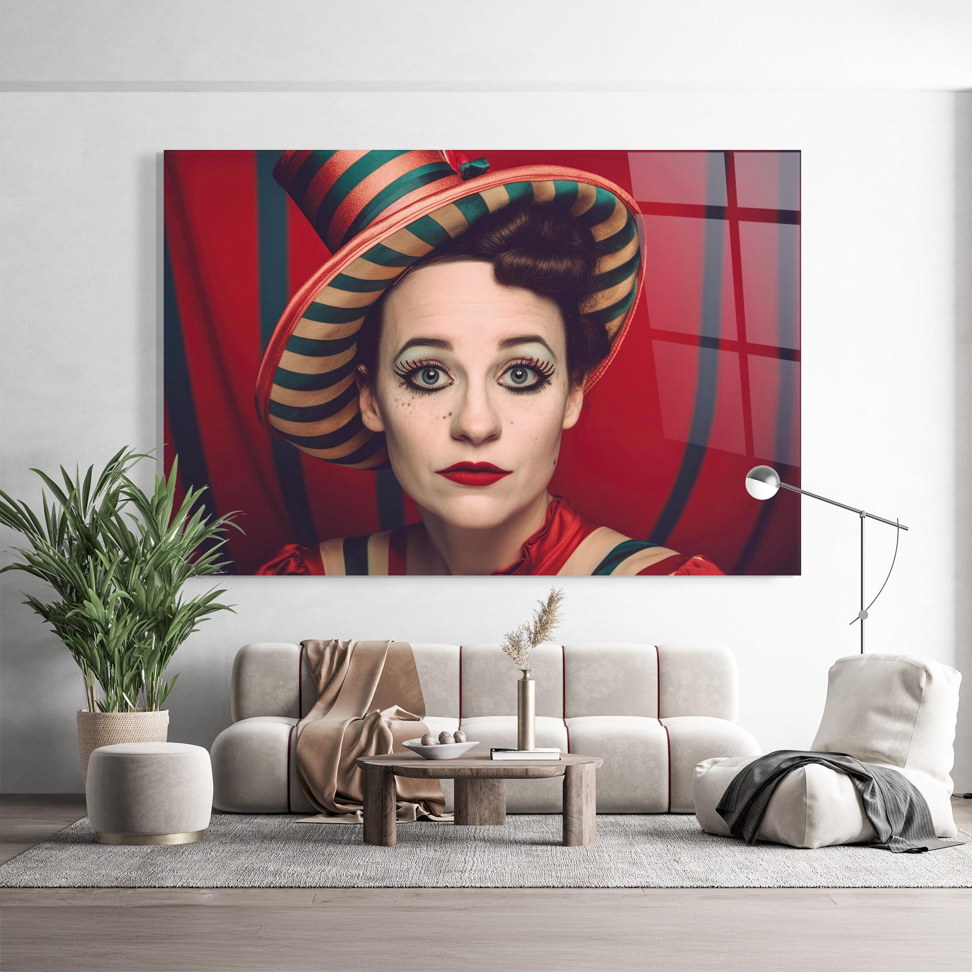 Glasbild Carnival Vintage Portrait mockup 9