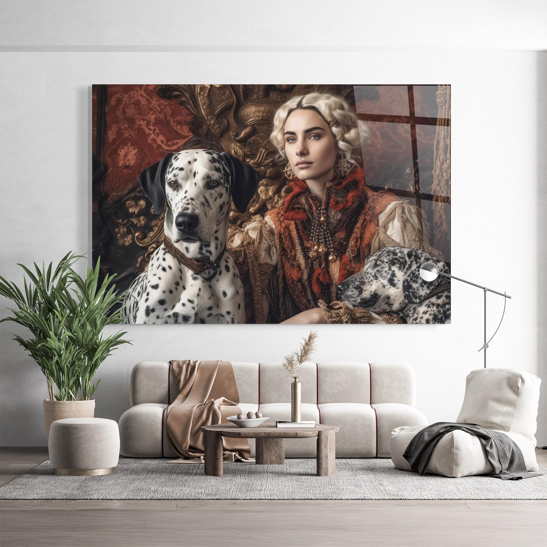 Glasbild Queen Fashion mockup 9