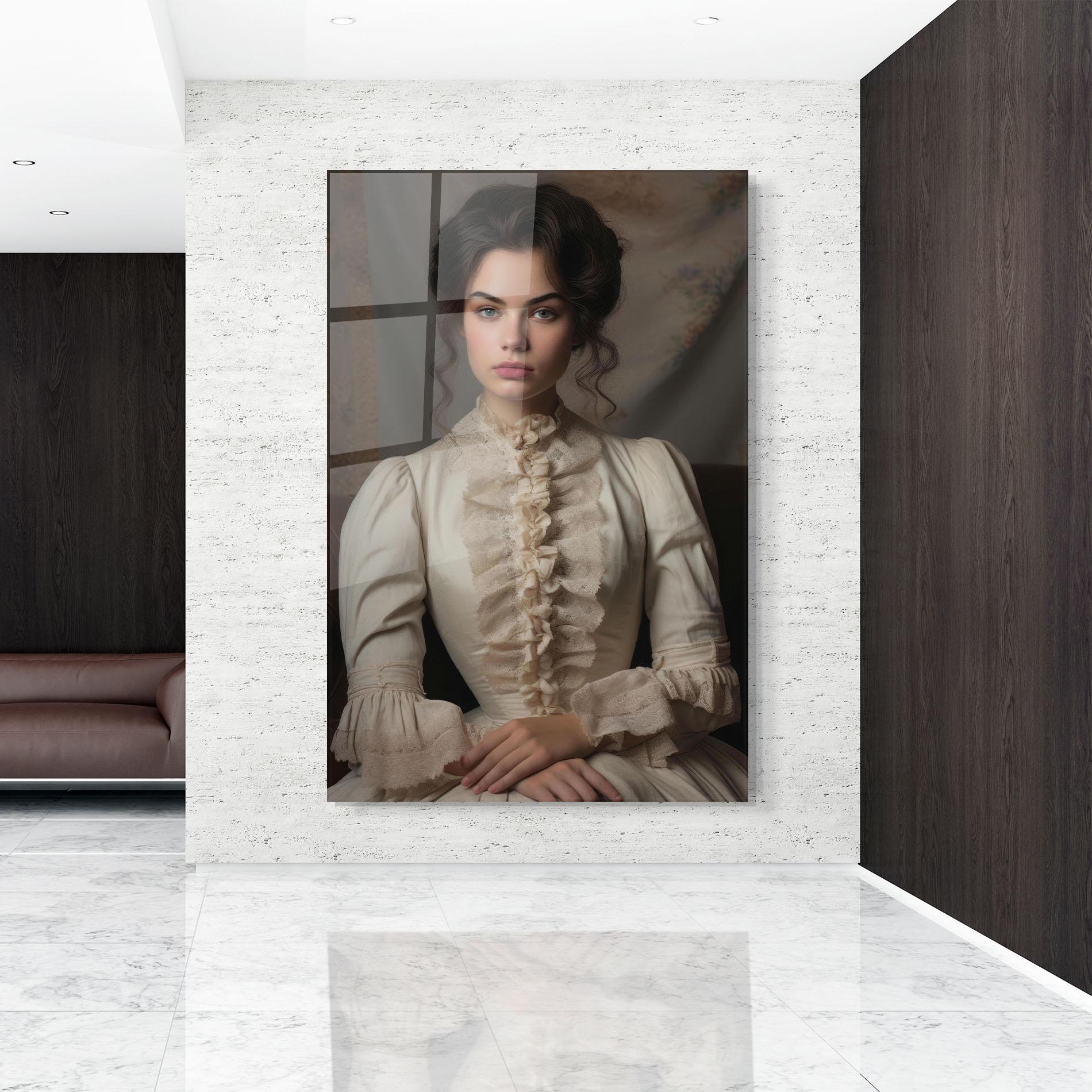 Glasbild Pretty Vintage Dress mockup 9