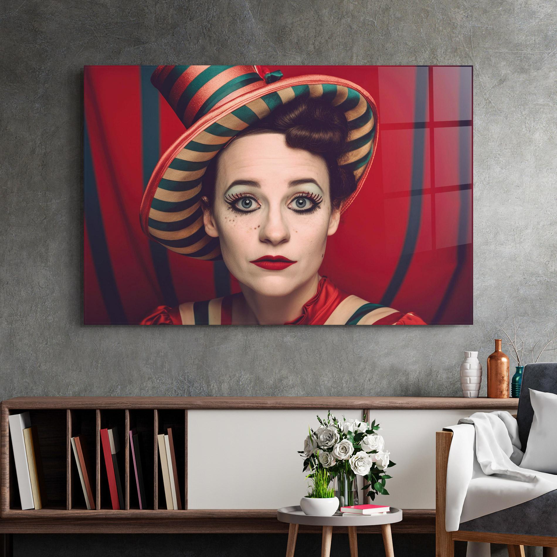 Glasbild Carnival Vintage Portrait mockup 2