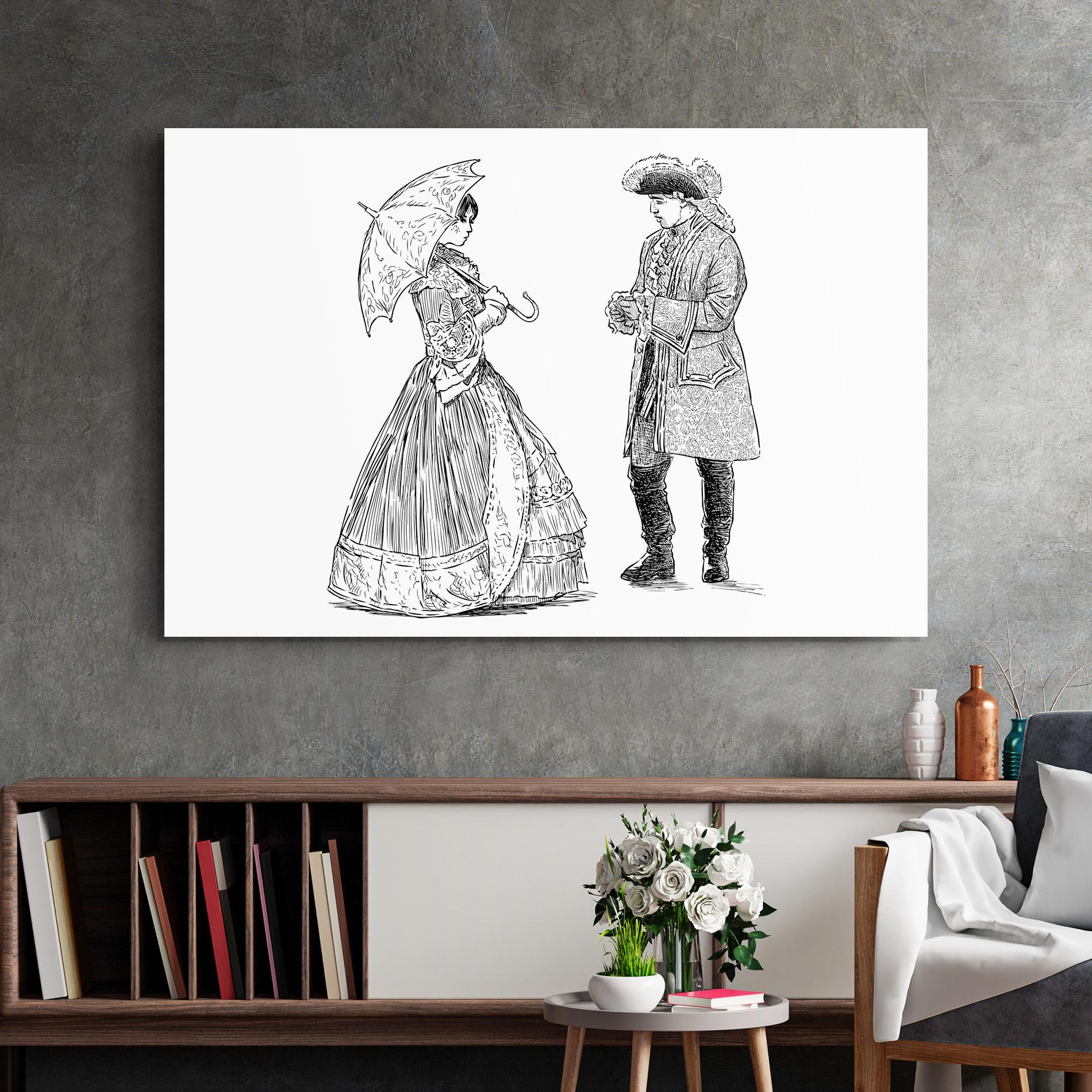 Glasbild Century Couple mockup 2