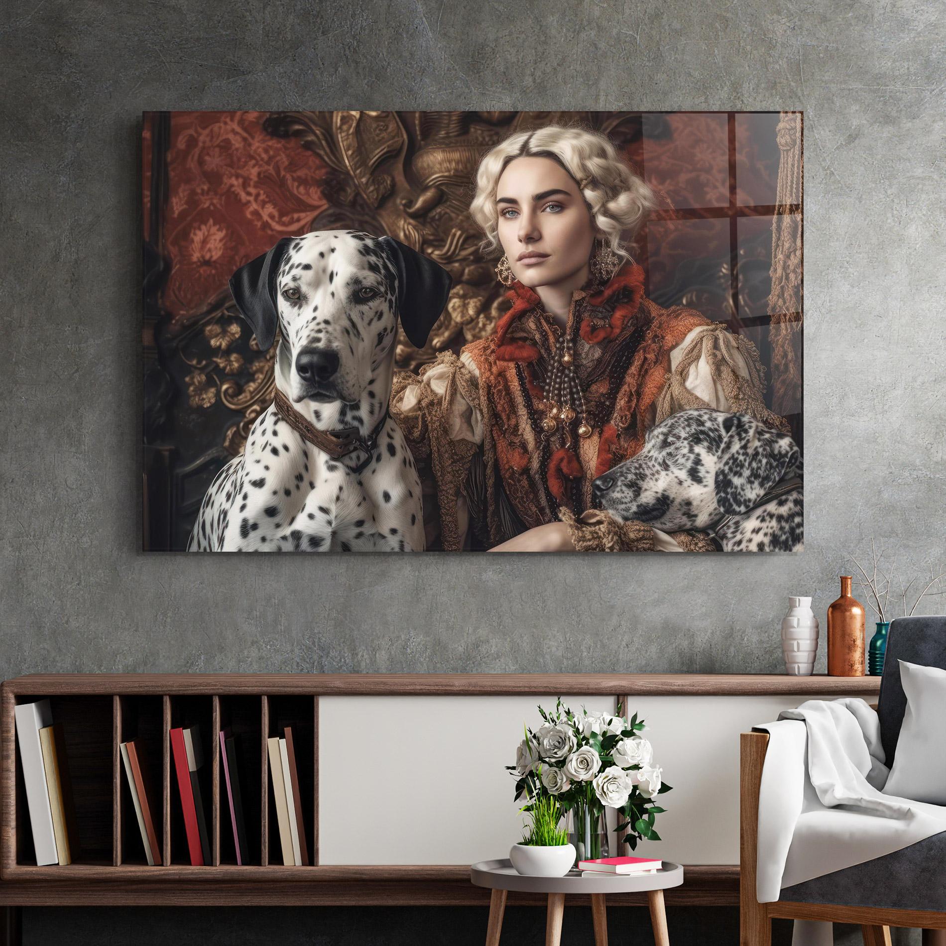 Glasbild Queen Fashion mockup 2