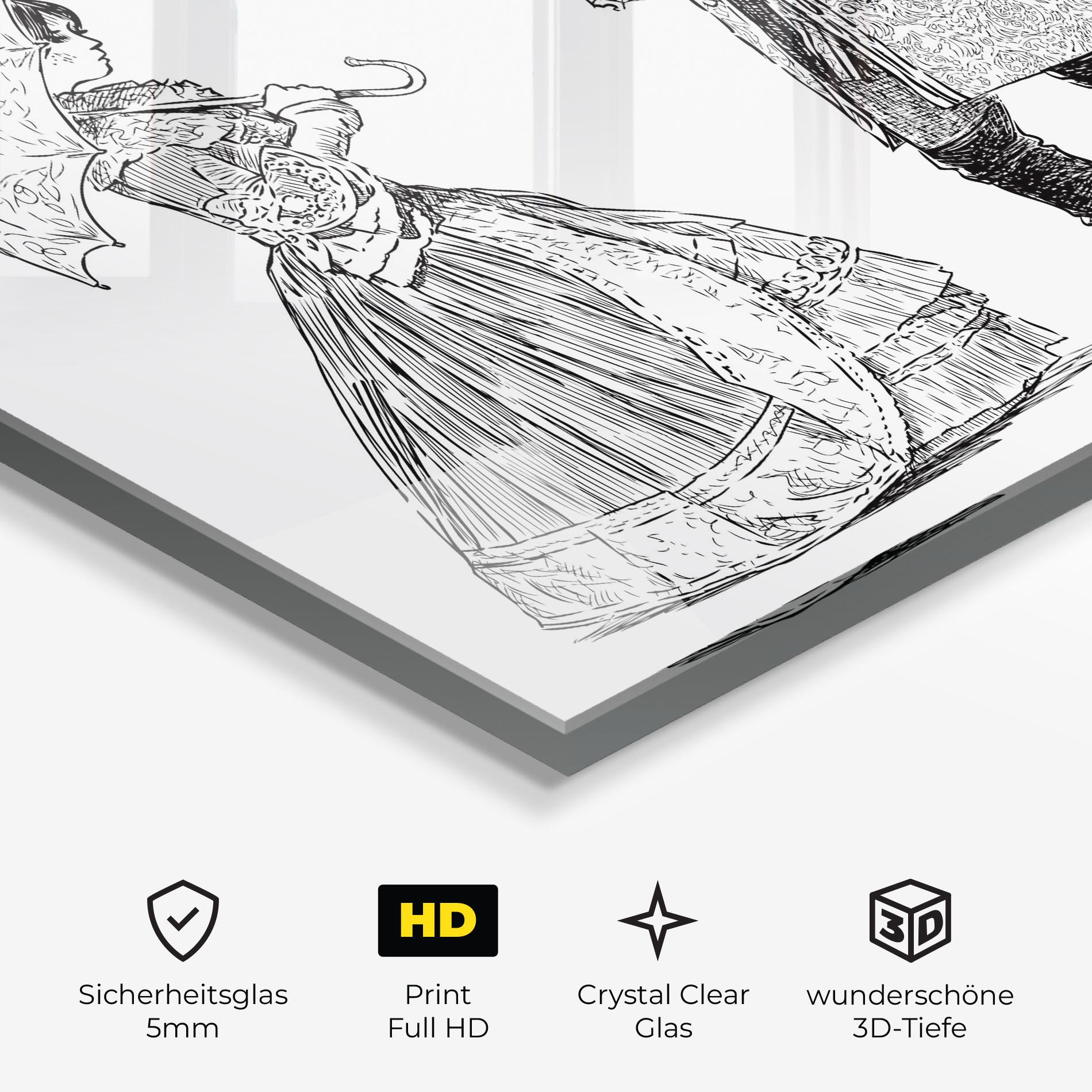 Glasbild Century Couple mockup 3