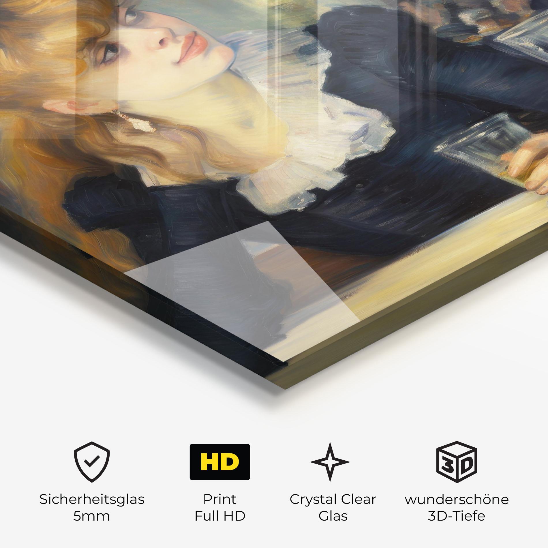 Glasbild Elegant Vintage Fashion mockup 3