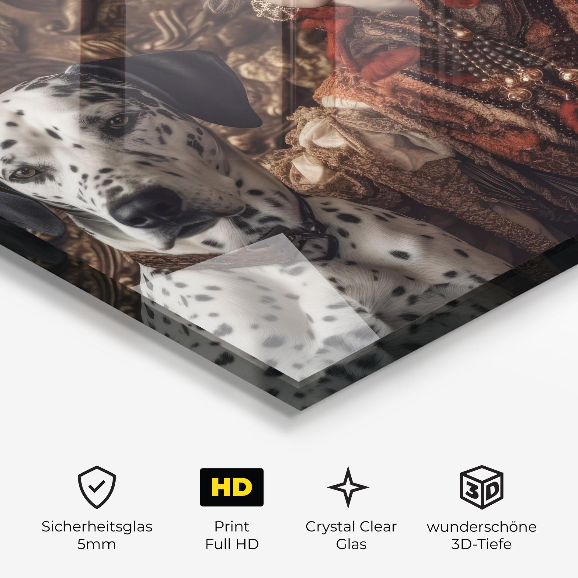 Glasbild Queen Fashion mockup 3