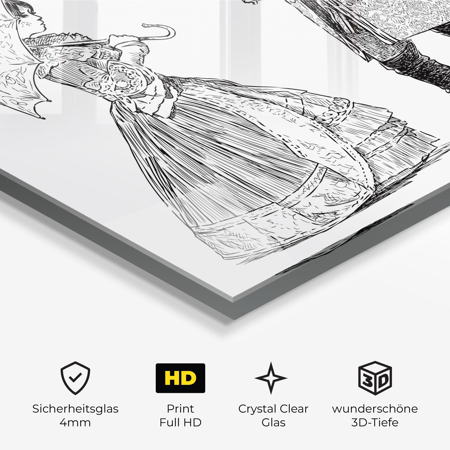 Glasbild Century Couple mockup 3