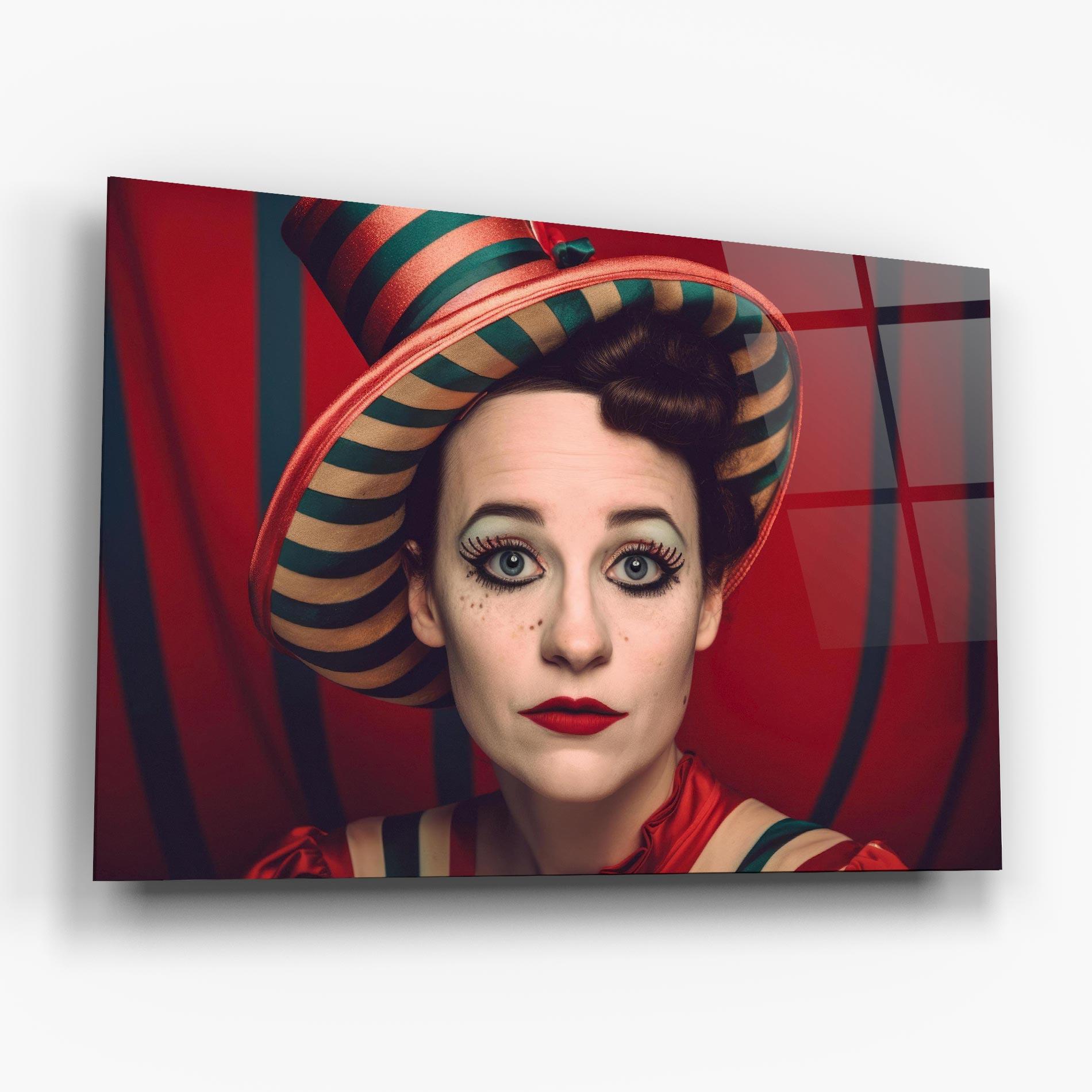 Glasbild Carnival Vintage Portrait mockup 6