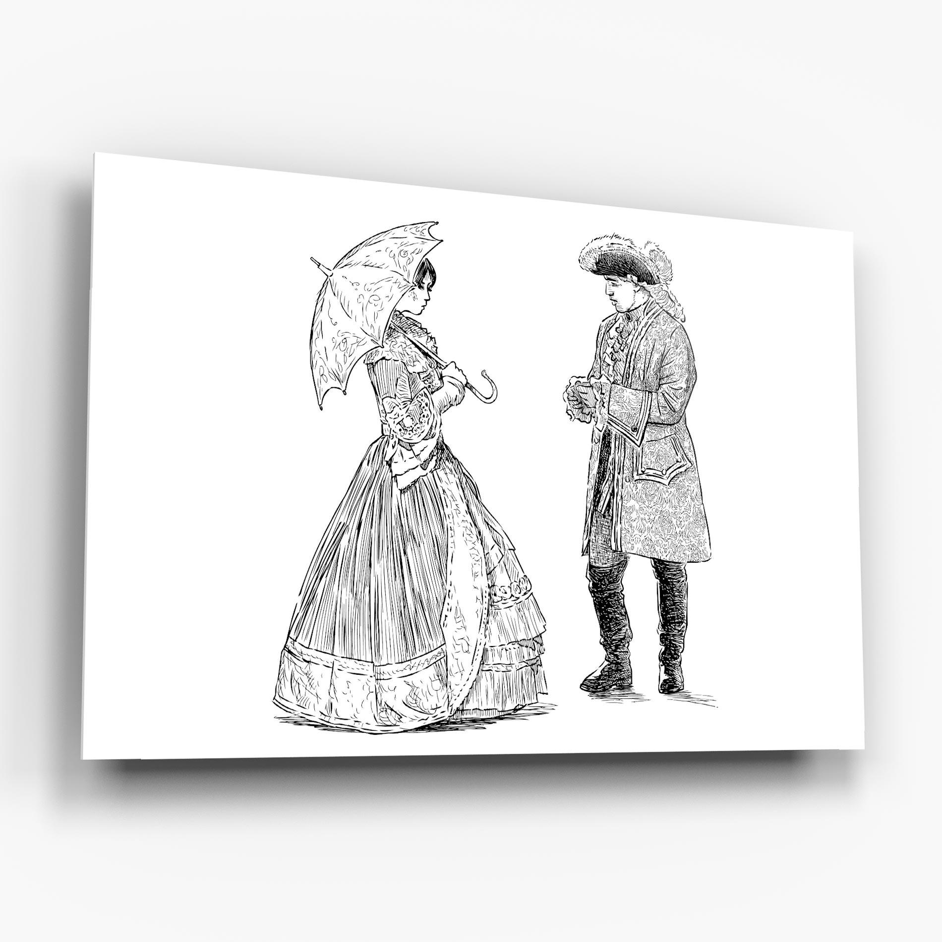 Glasbild Century Couple mockup 6