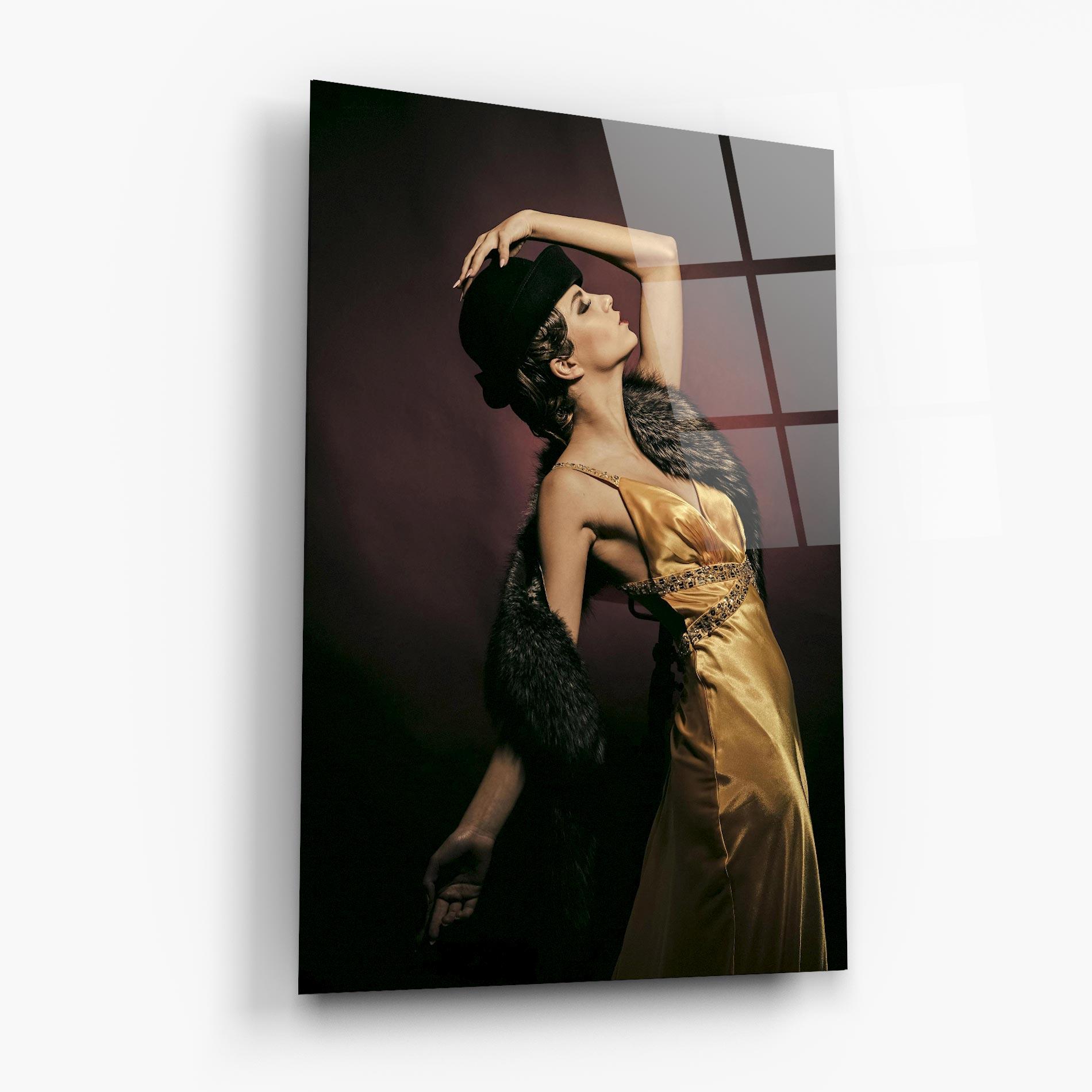 Glasbild Dancing Vintage Clothes mockup 6