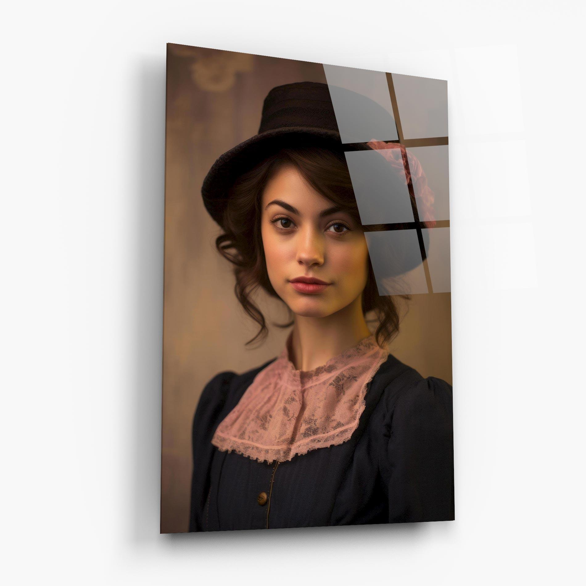 Glasbild Dark Blue Dress mockup 6