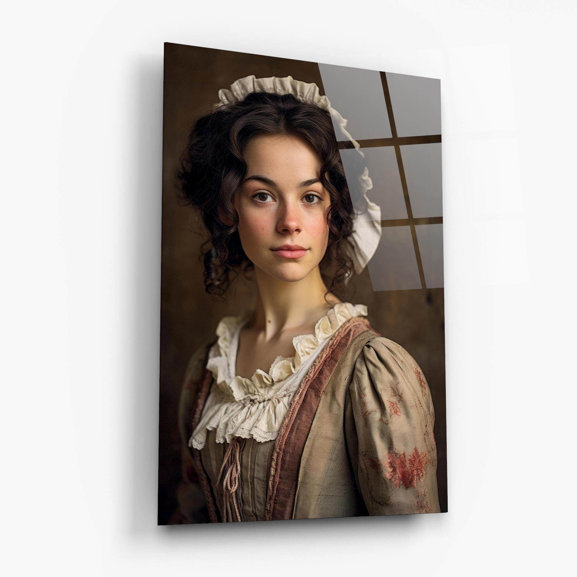 Glasbild Light Green Dress mockup 6