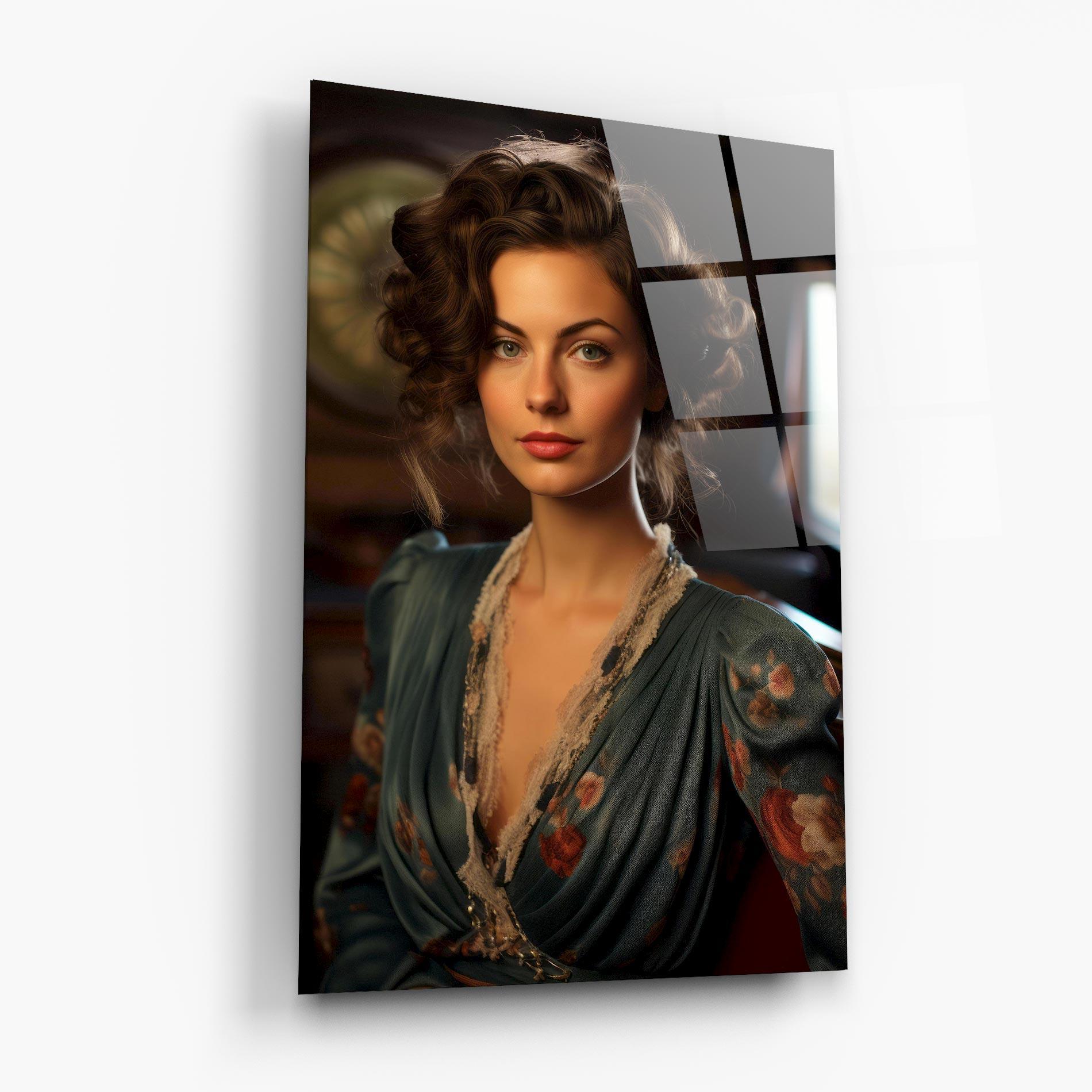 Glasbild Pink Flowers Dress mockup 6