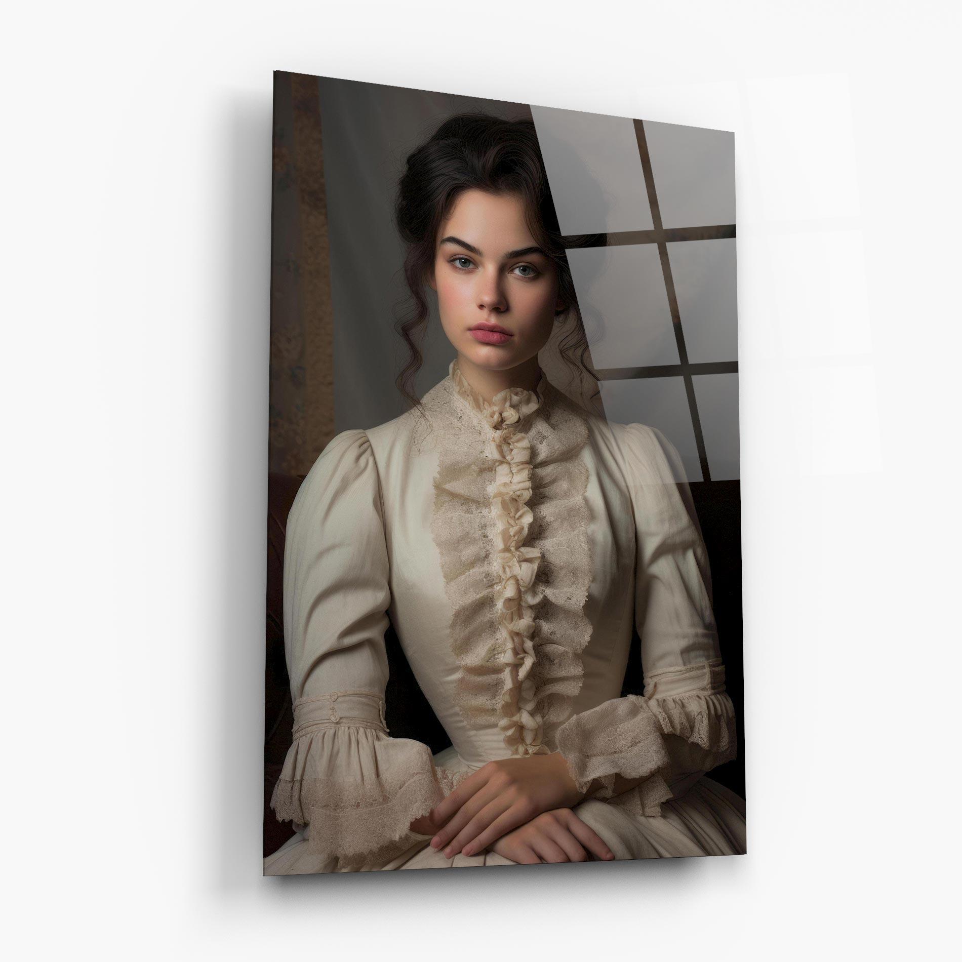 Glasbild Pretty Vintage Dress mockup 6