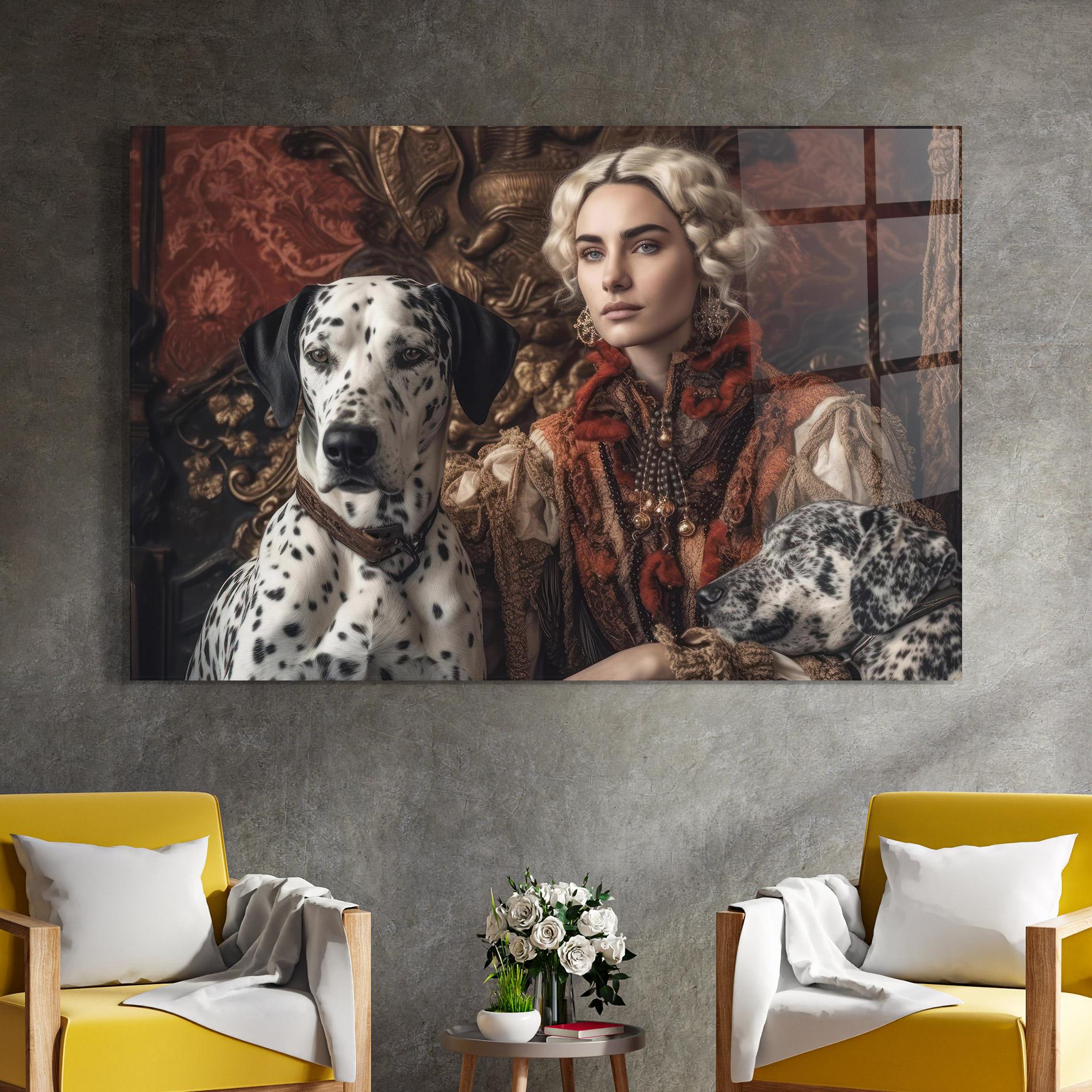 Glasbild Queen Fashion mockup 4