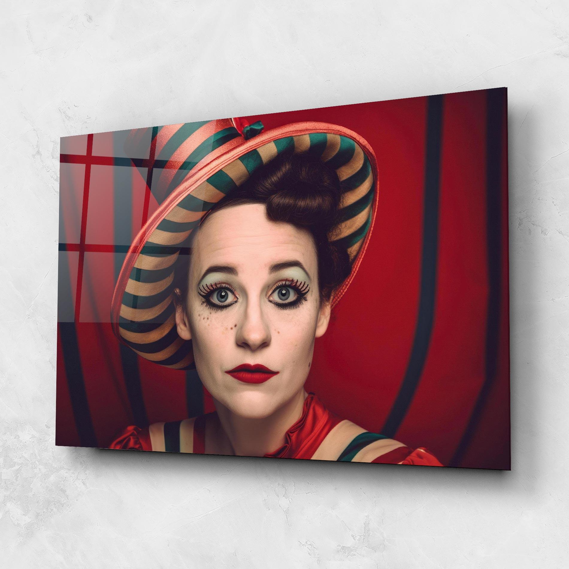 Glasbild Carnival Vintage Portrait mockup 1
