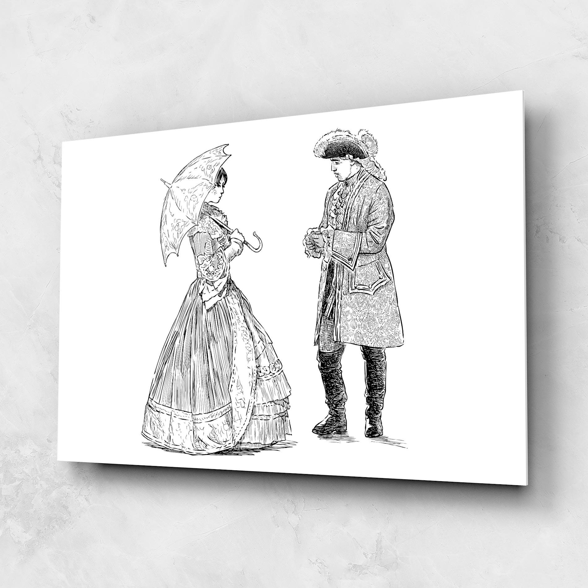 Glasbild Century Couple mockup 1