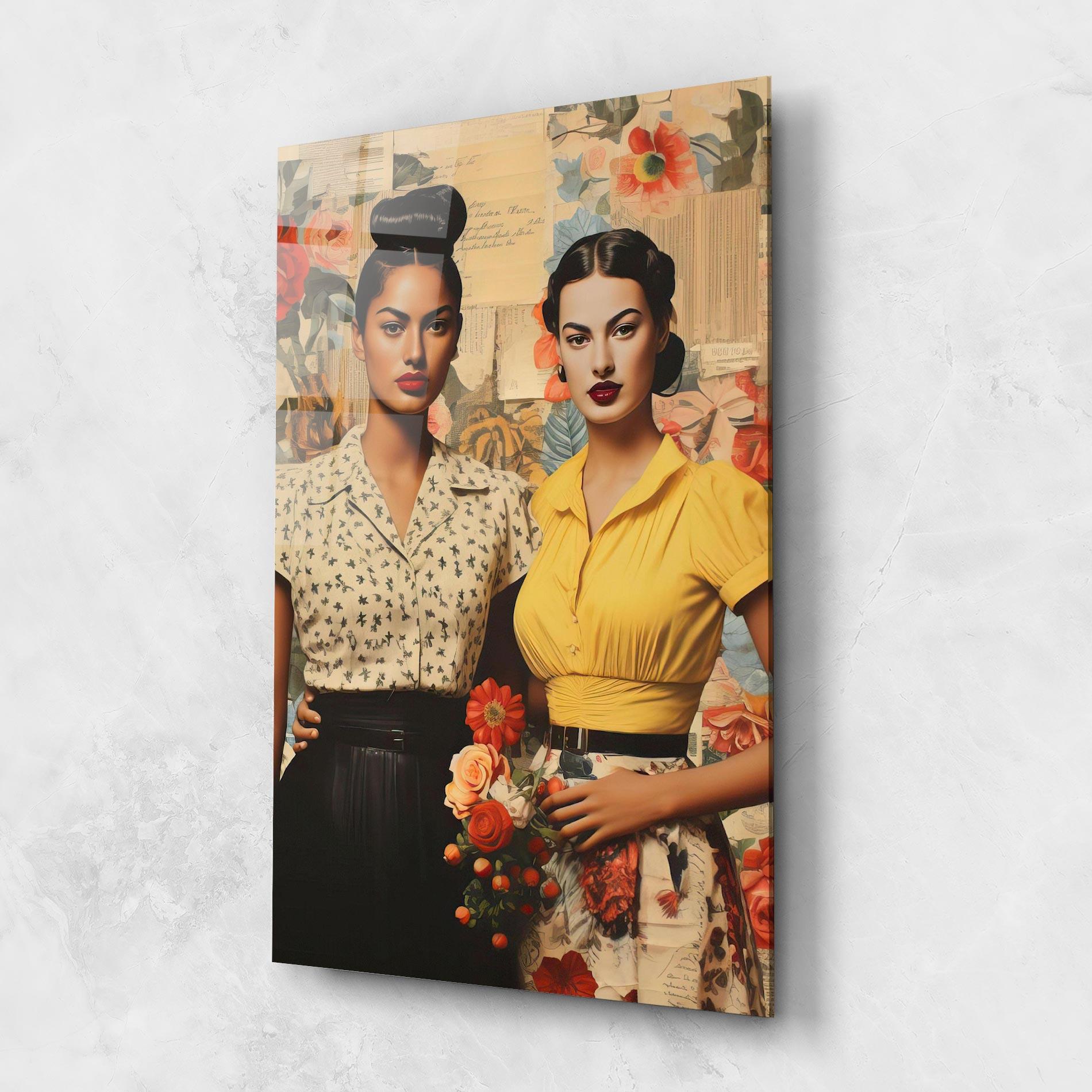 Glasbild Friendship Vintage Power mockup 1