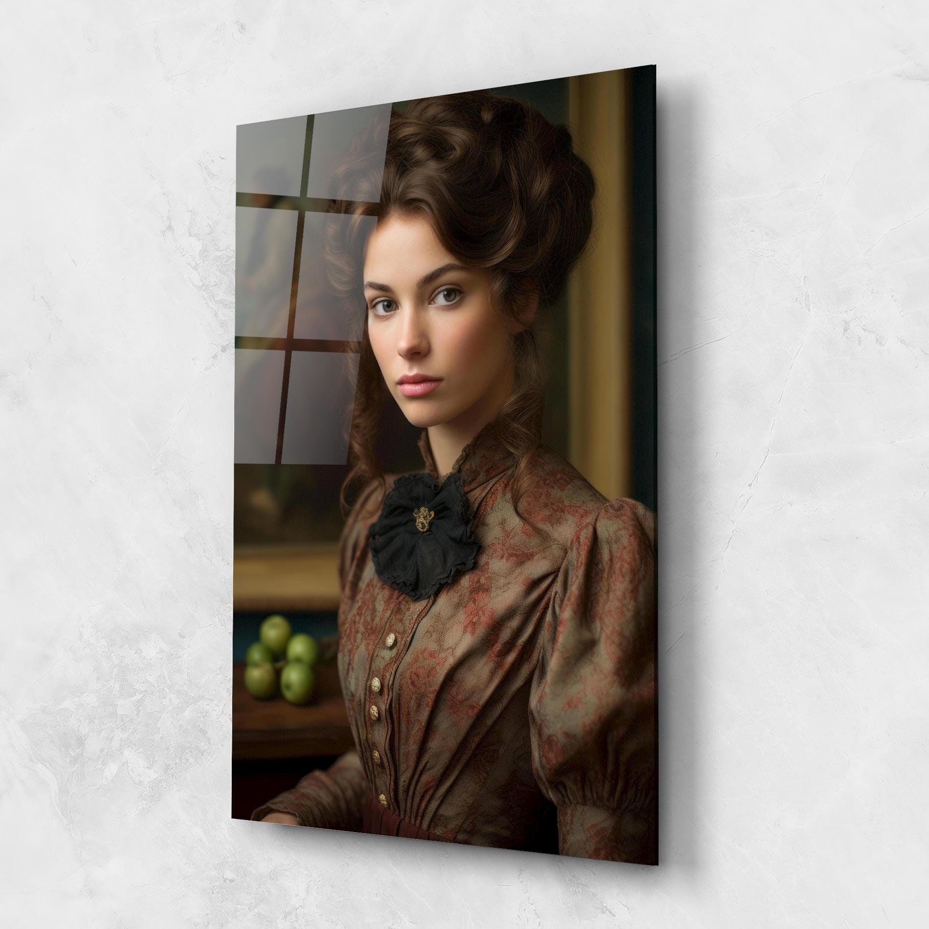 Glasbild Green Vintage Apple mockup 1