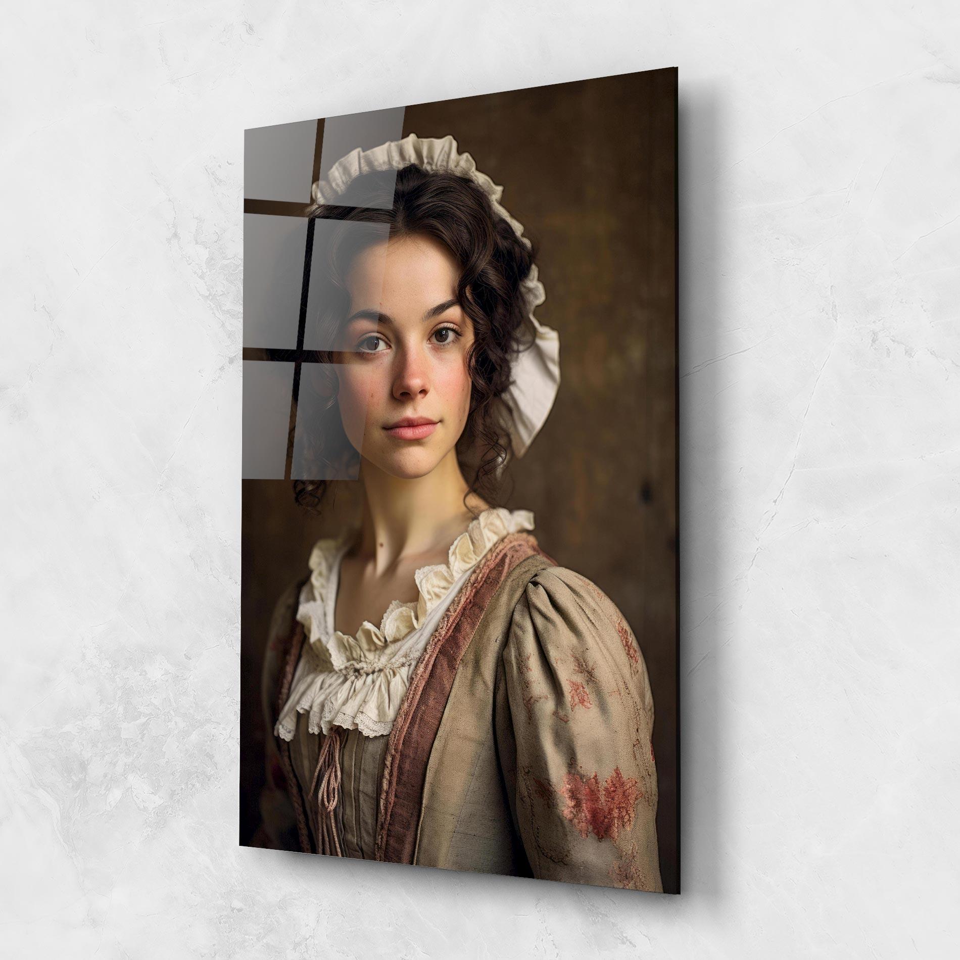 Glasbild Light Green Dress mockup 1