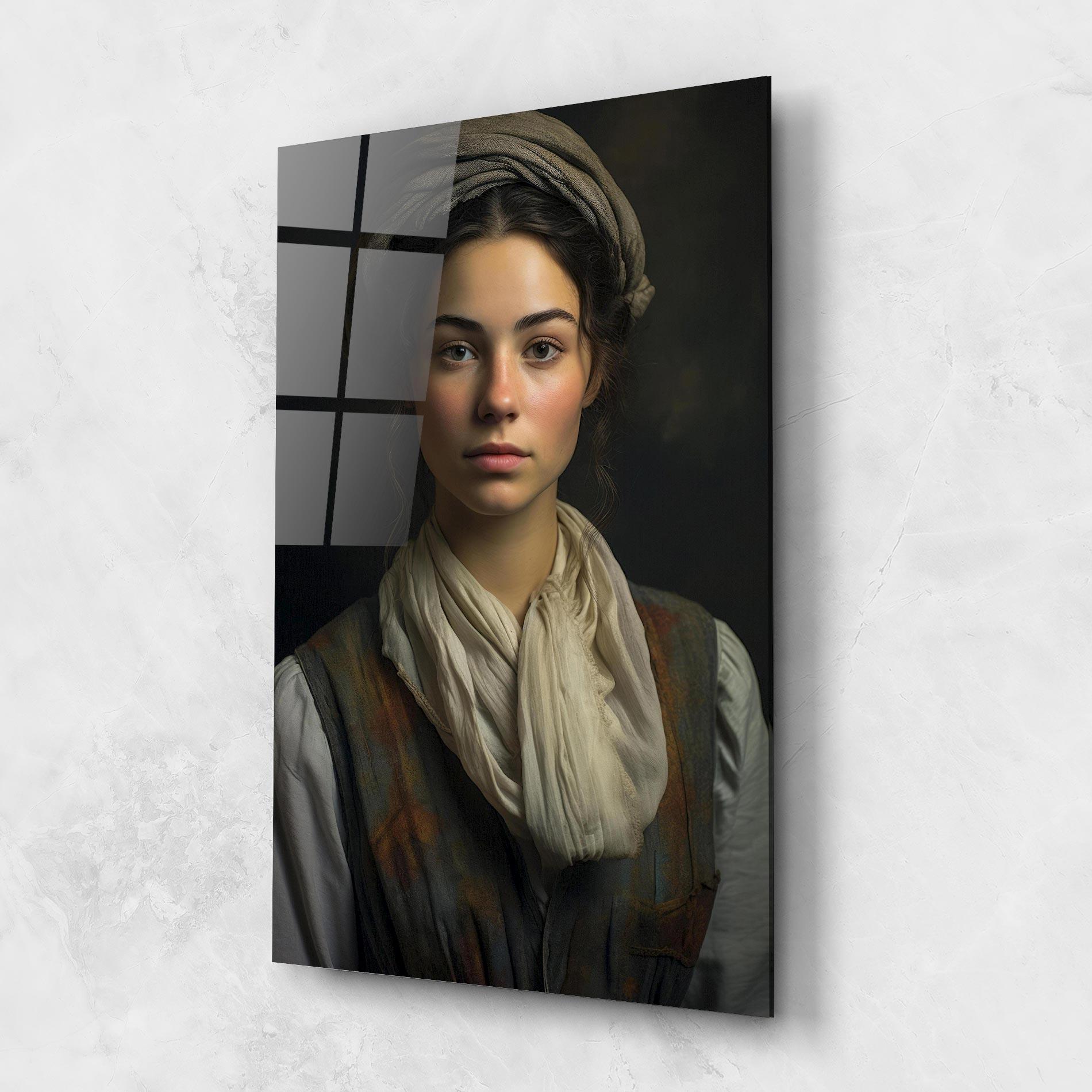 Glasbild Vintage Pink Lips mockup 1