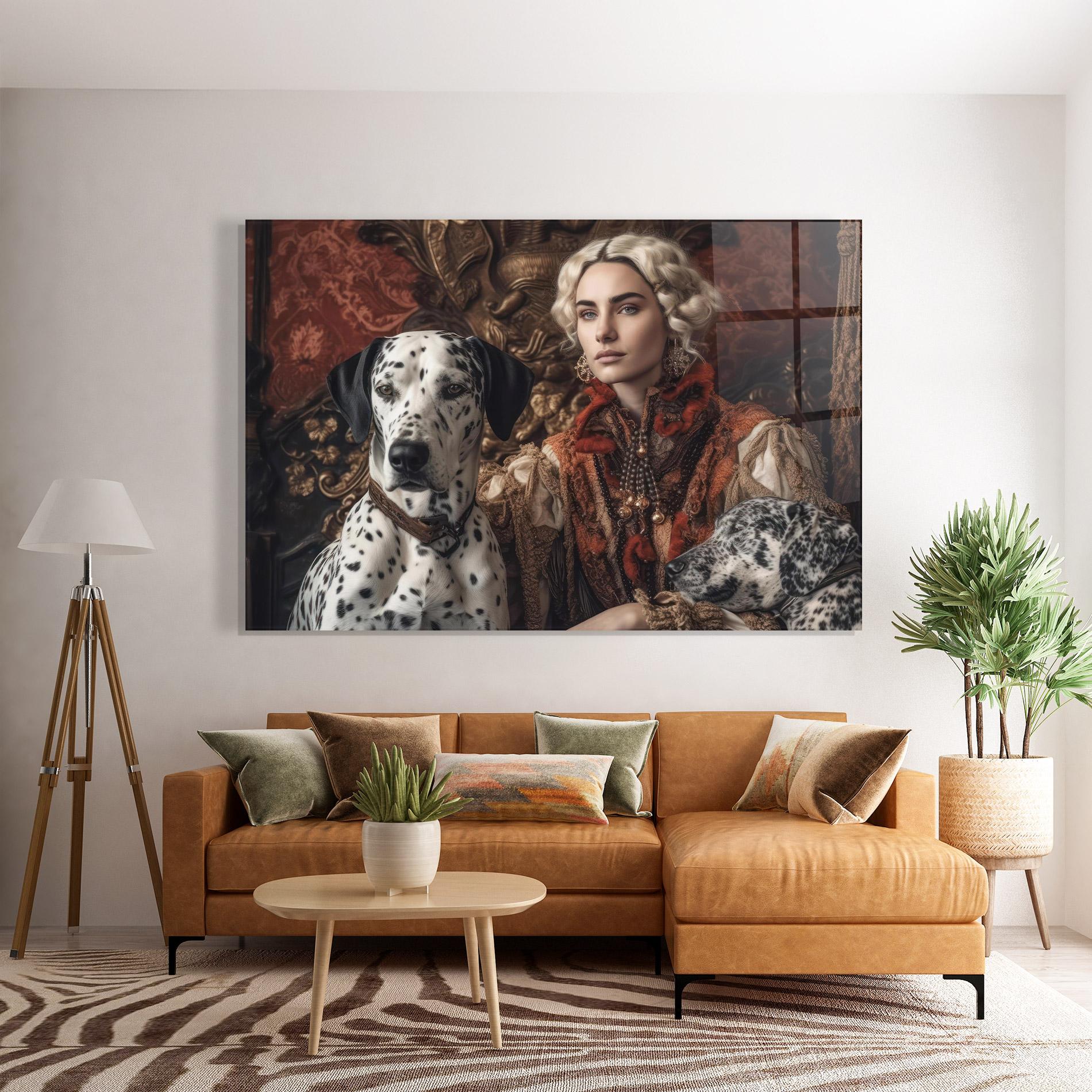 Glasbild Queen Fashion mockup 7