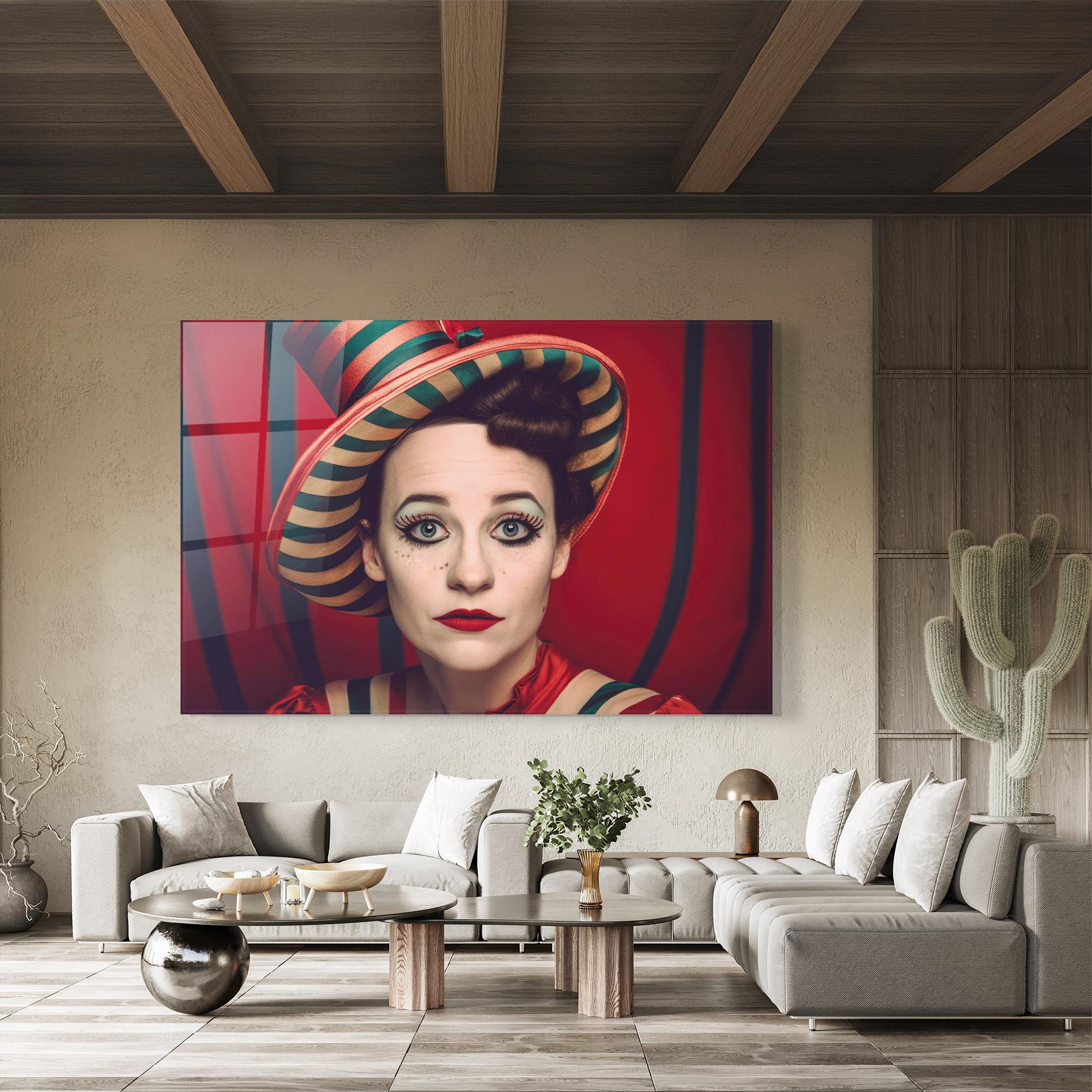 Glasbild Carnival Vintage Portrait mockup 8