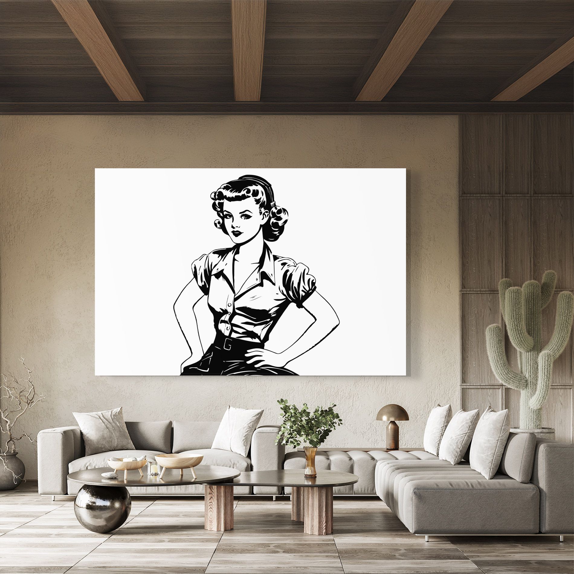 Pretty Shilouette Girl mockup 8