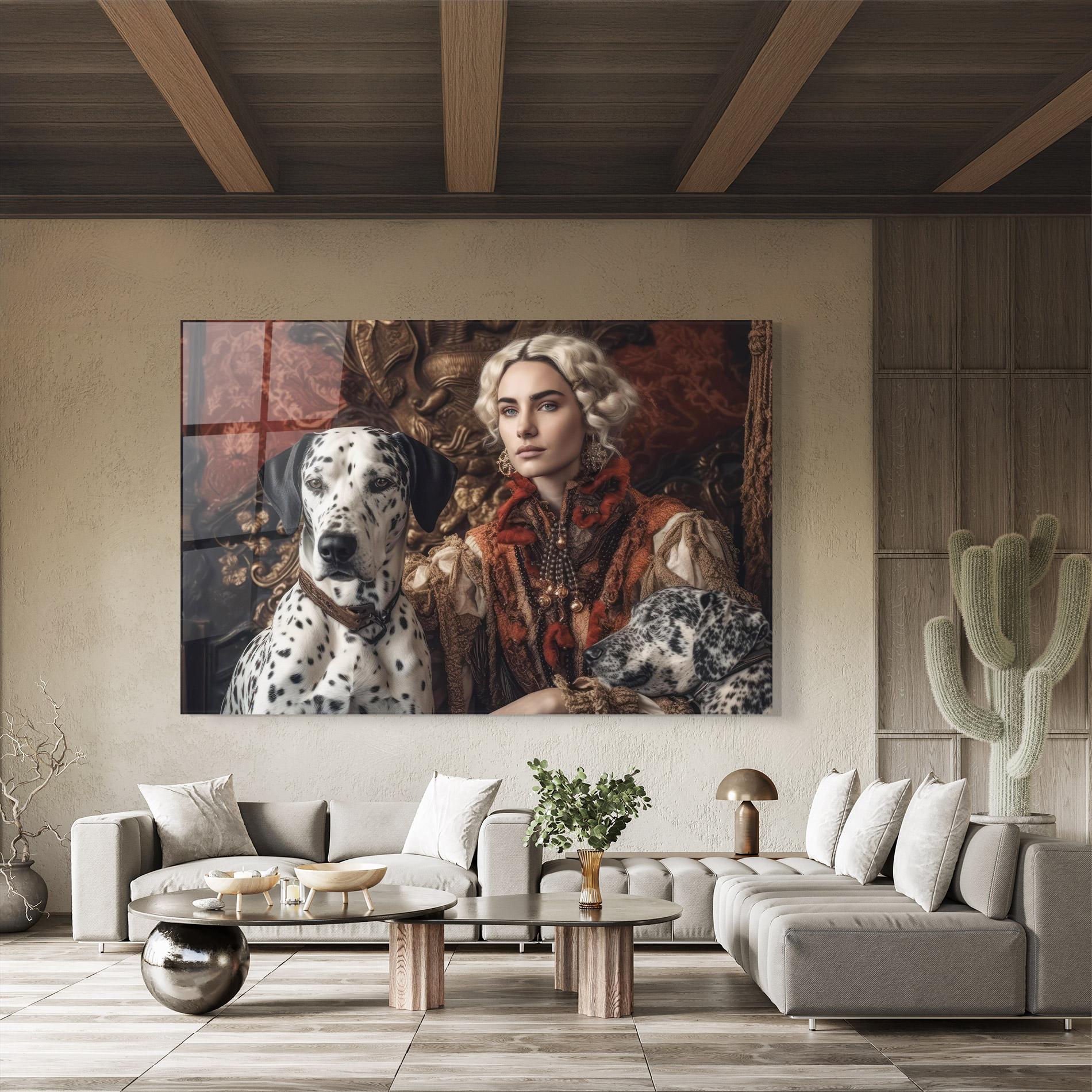 Glasbild Queen Fashion mockup 8