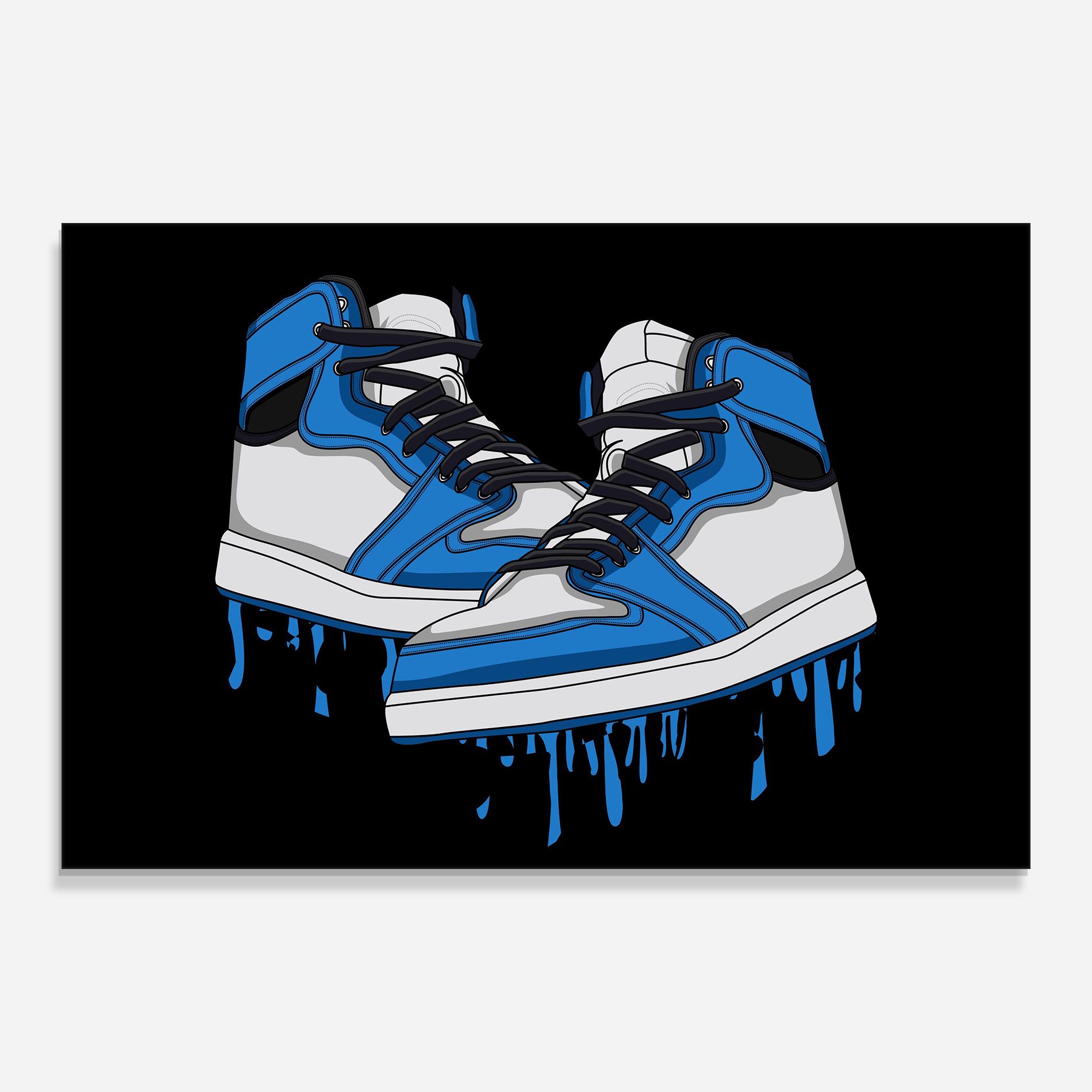 Blue White Shoes mockup 0