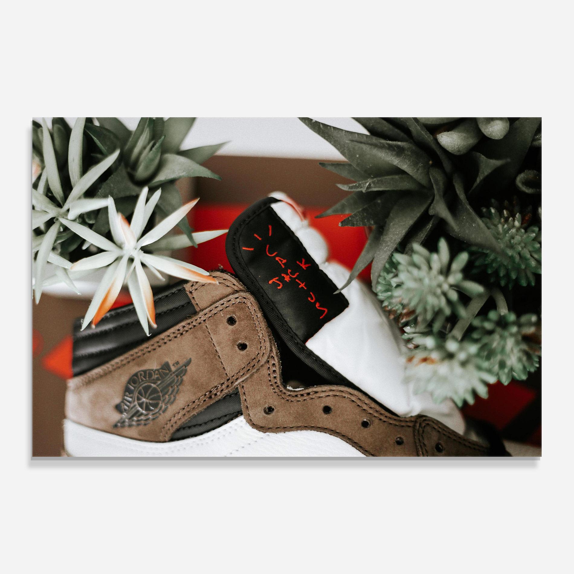 Glasbild Brown Air Jordan mockup 0