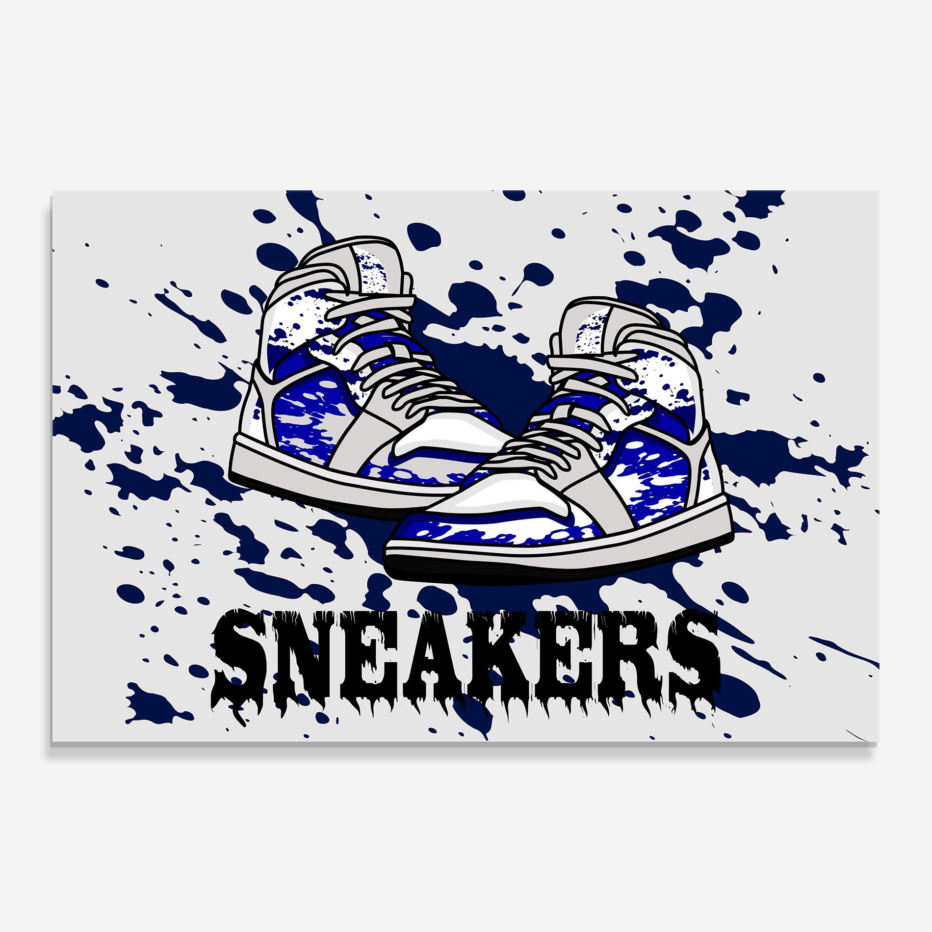 Dark Blue Sneakers mockup 0