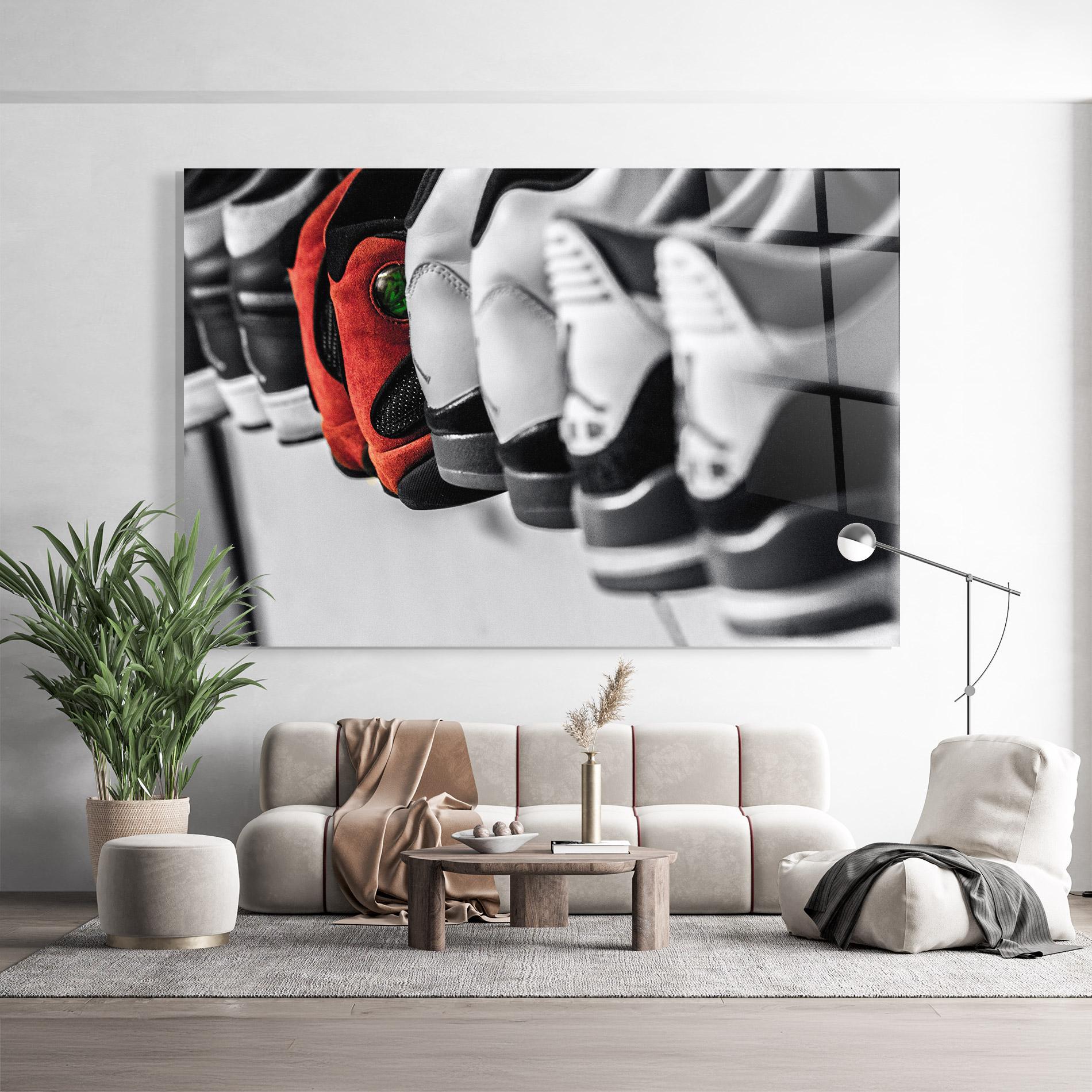 Glasbild Shoes Mix mockup 9