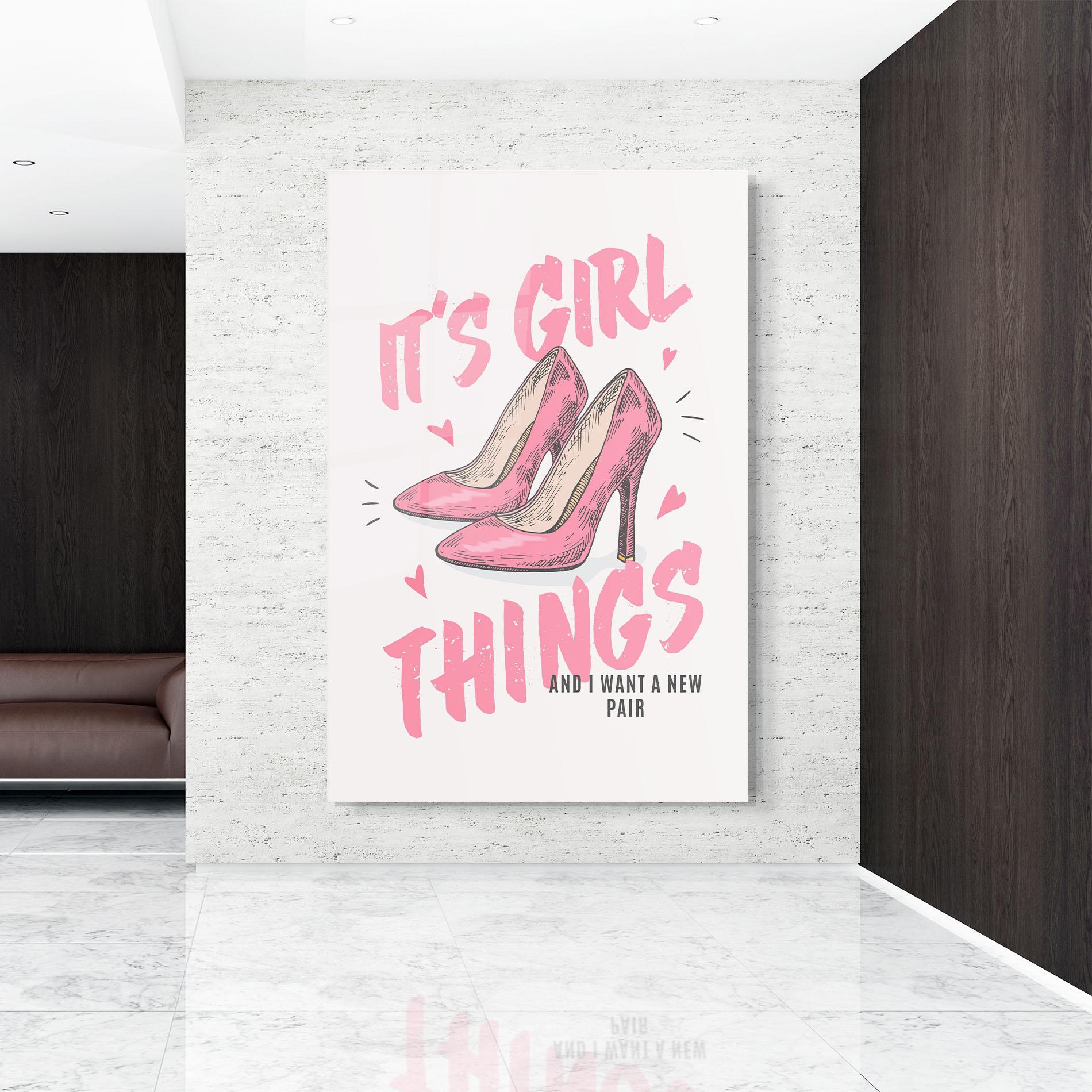 Glasbild Girl Things mockup 9